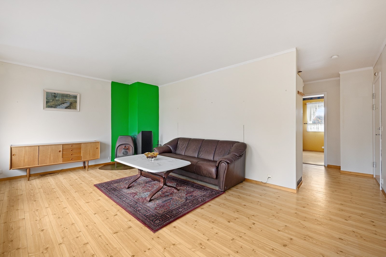 Her er det plass til sofa og bord. Galleribilde
