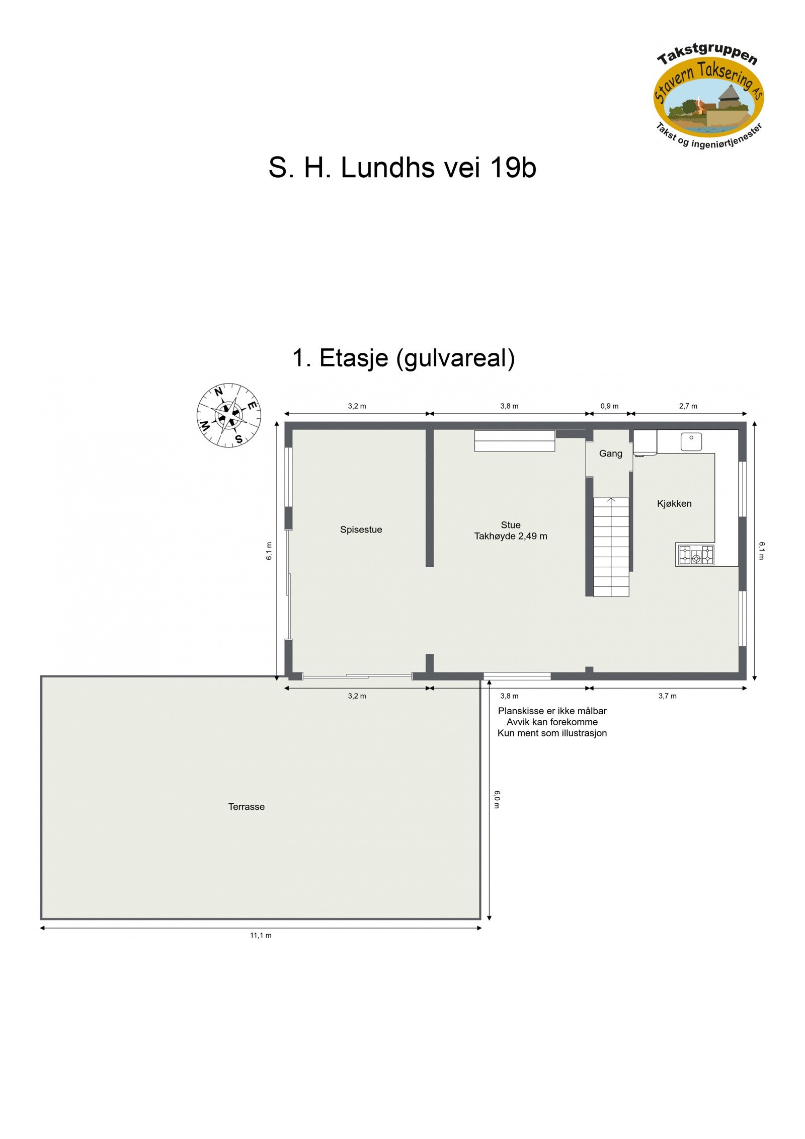 Plantegninig 1.etasje Galleribilde