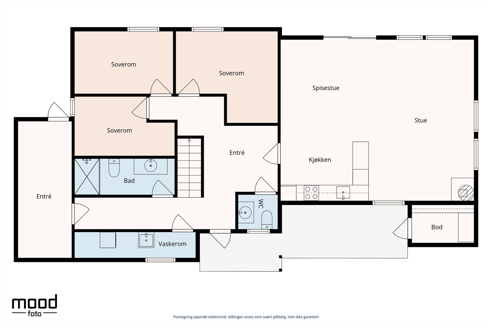 Plantegning 1 etasje. Galleribilde