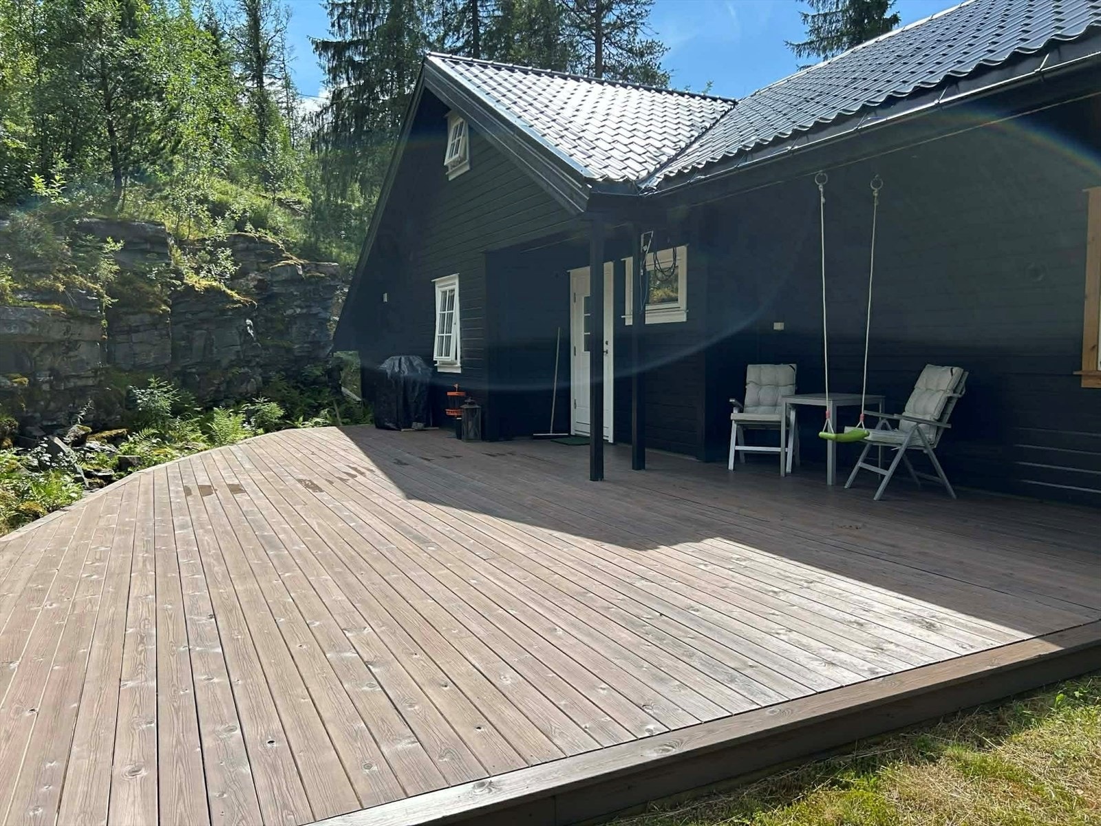 Stor østvendt terrasse Galleribilde