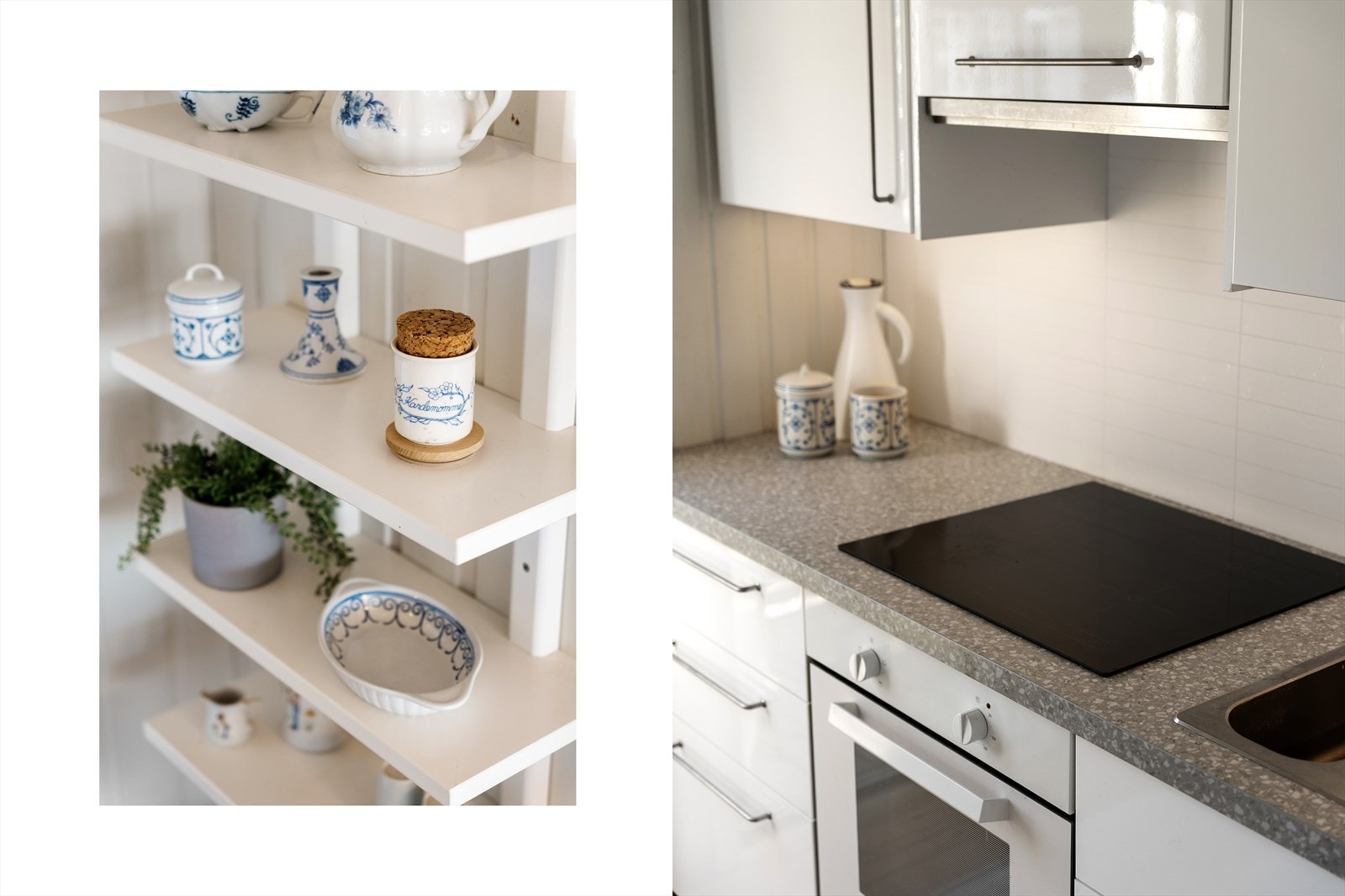 Praktisk kjøkken med integrert platetopp Galleribilde