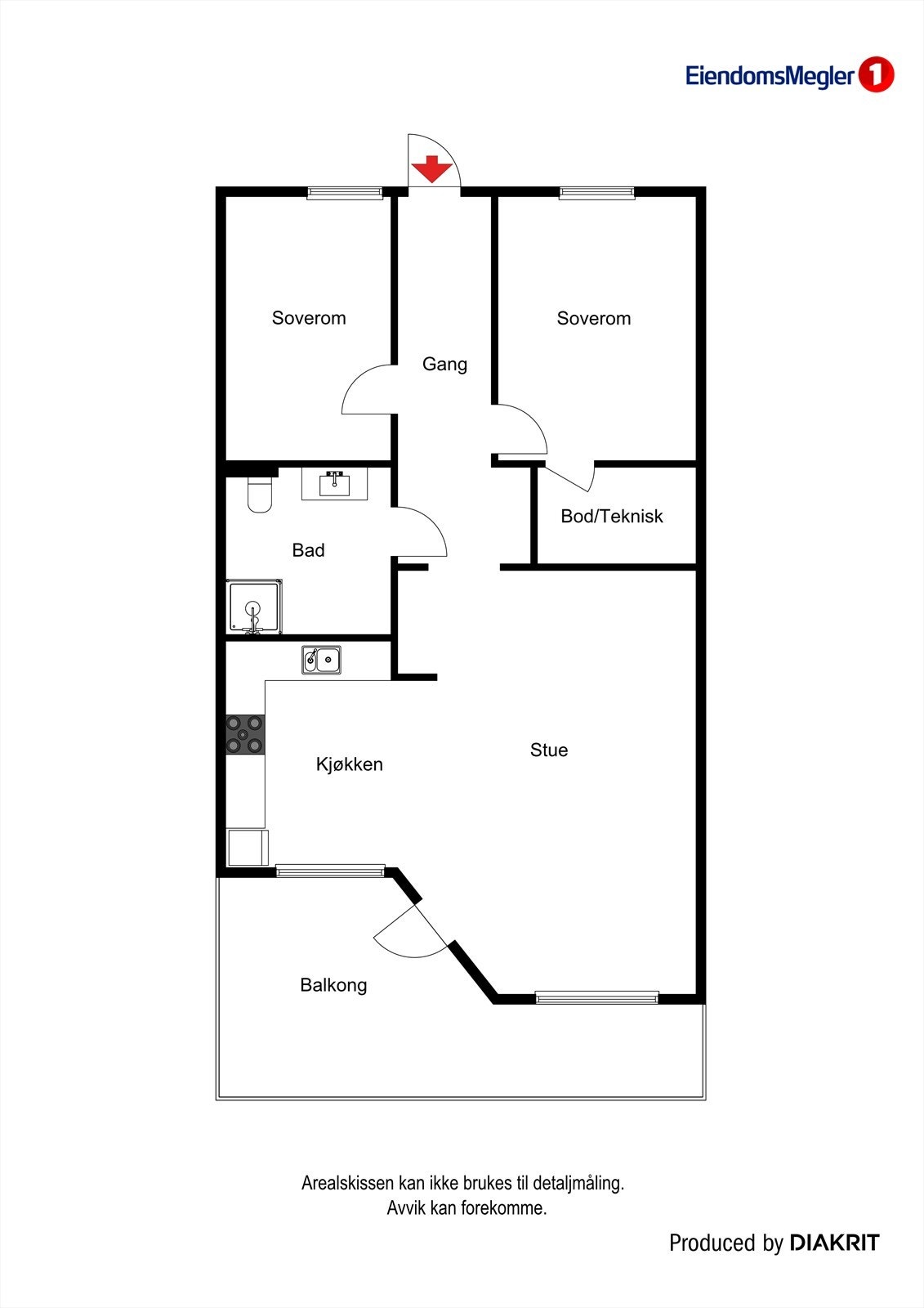 Plantegning. Galleribilde