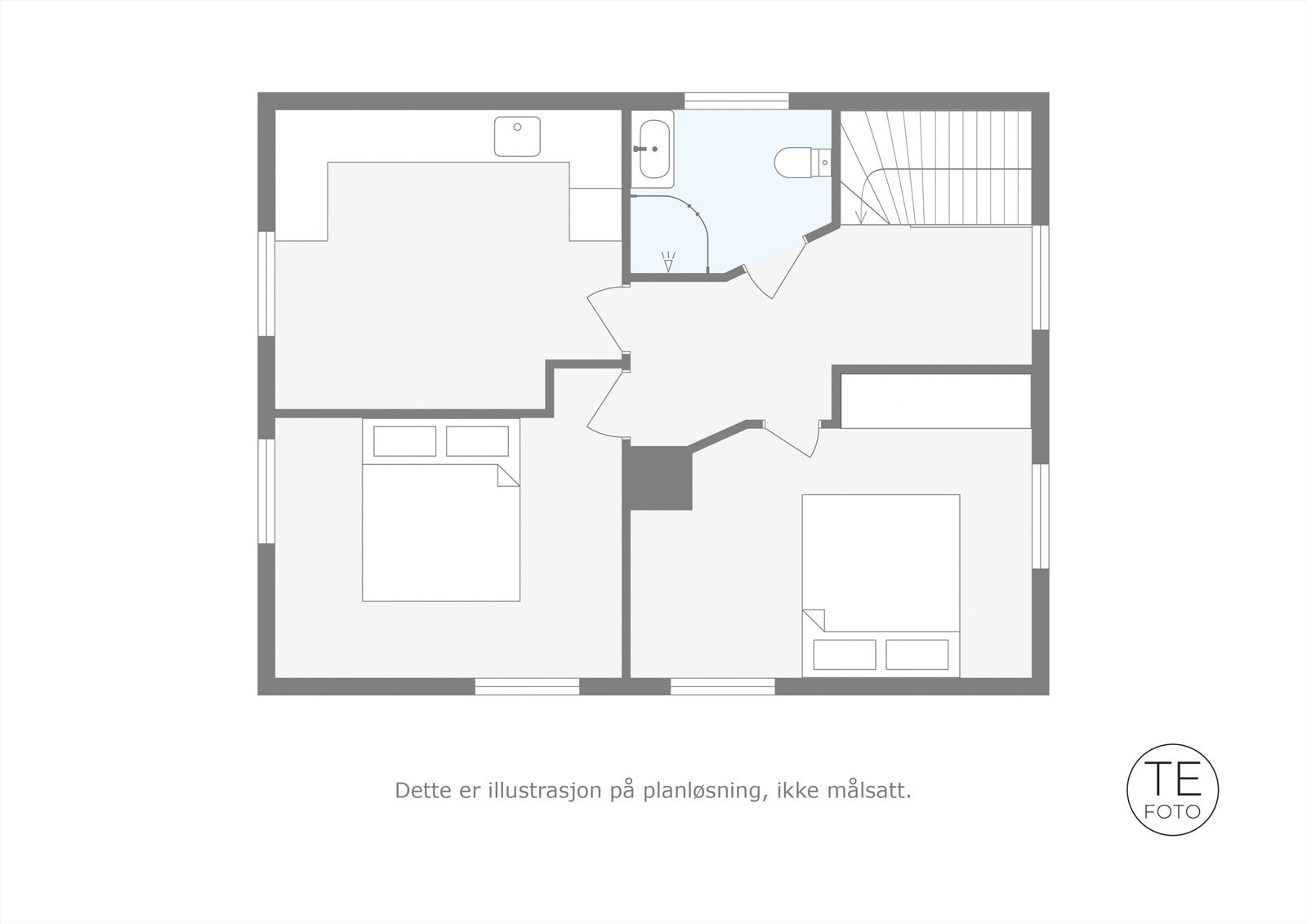 Plantegning 2. et. Galleribilde