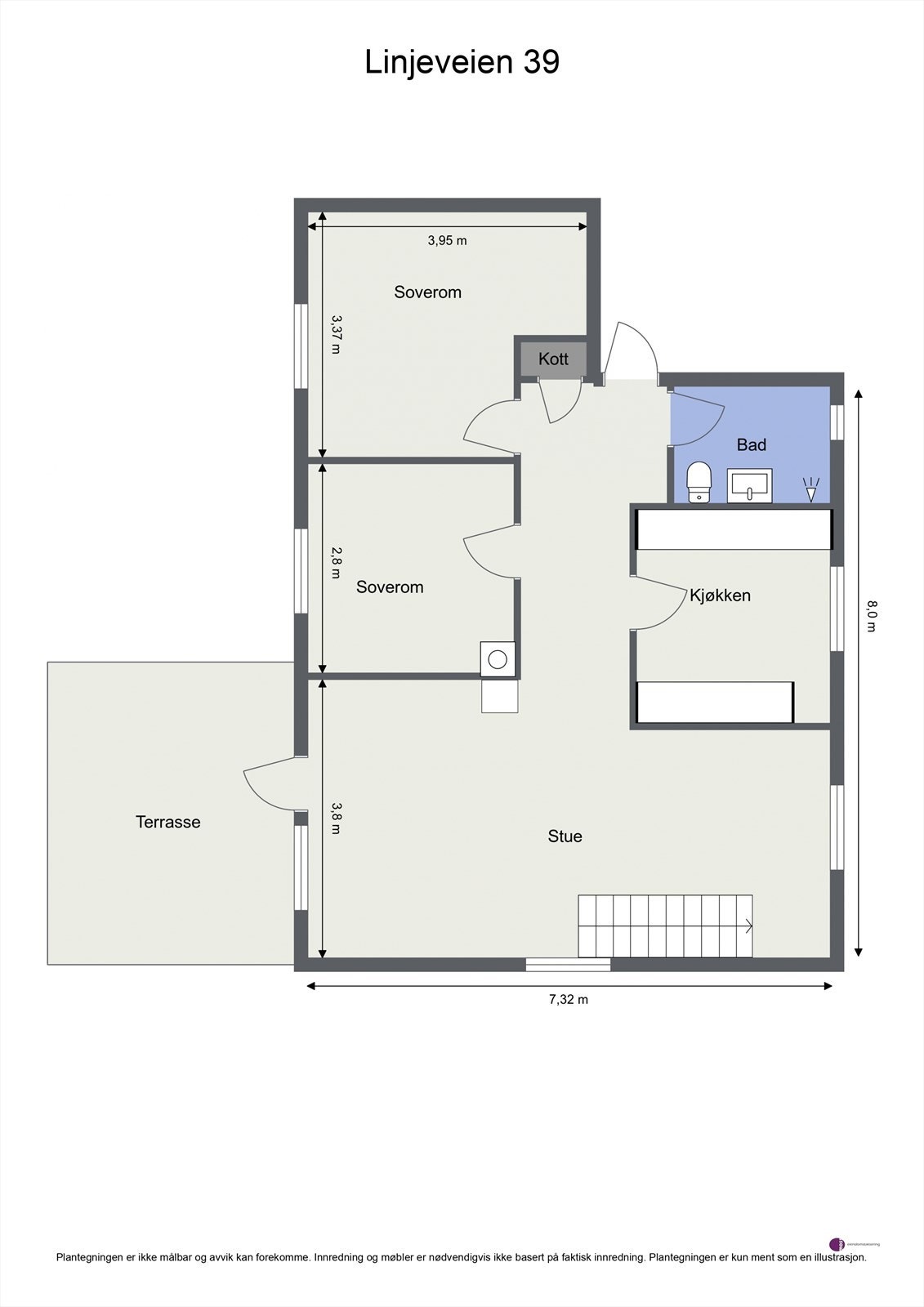 Plantegning 1. etasje Galleribilde