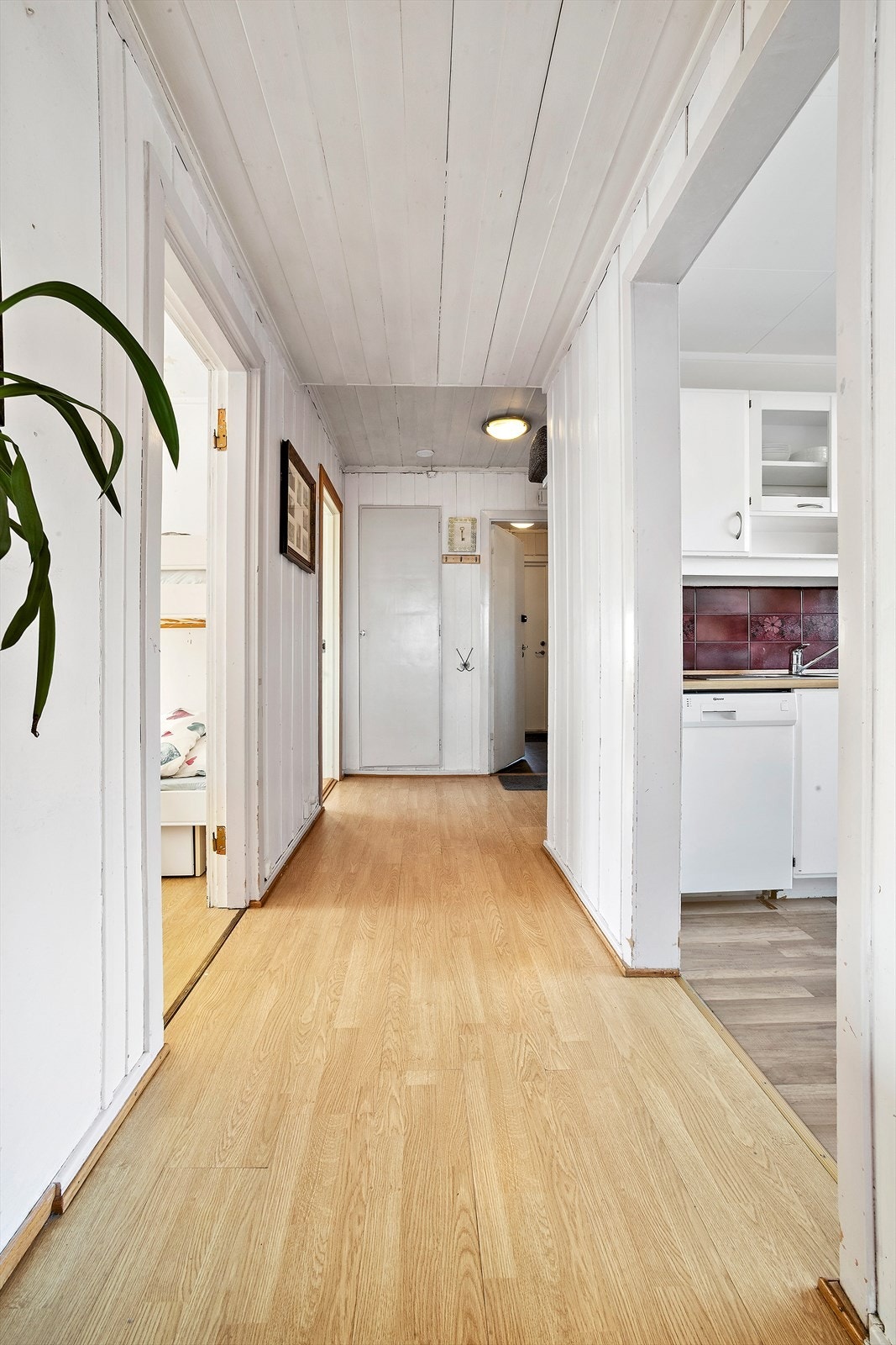 Gang som binder sammen soverommene og badet i etasjen. Galleribilde