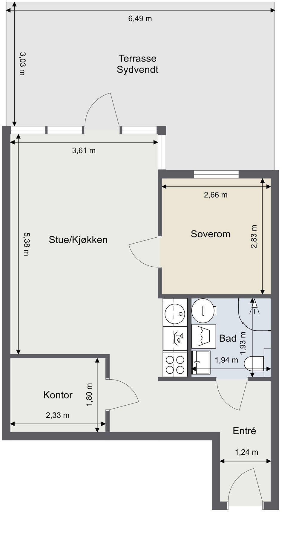 Plantegning. Galleribilde