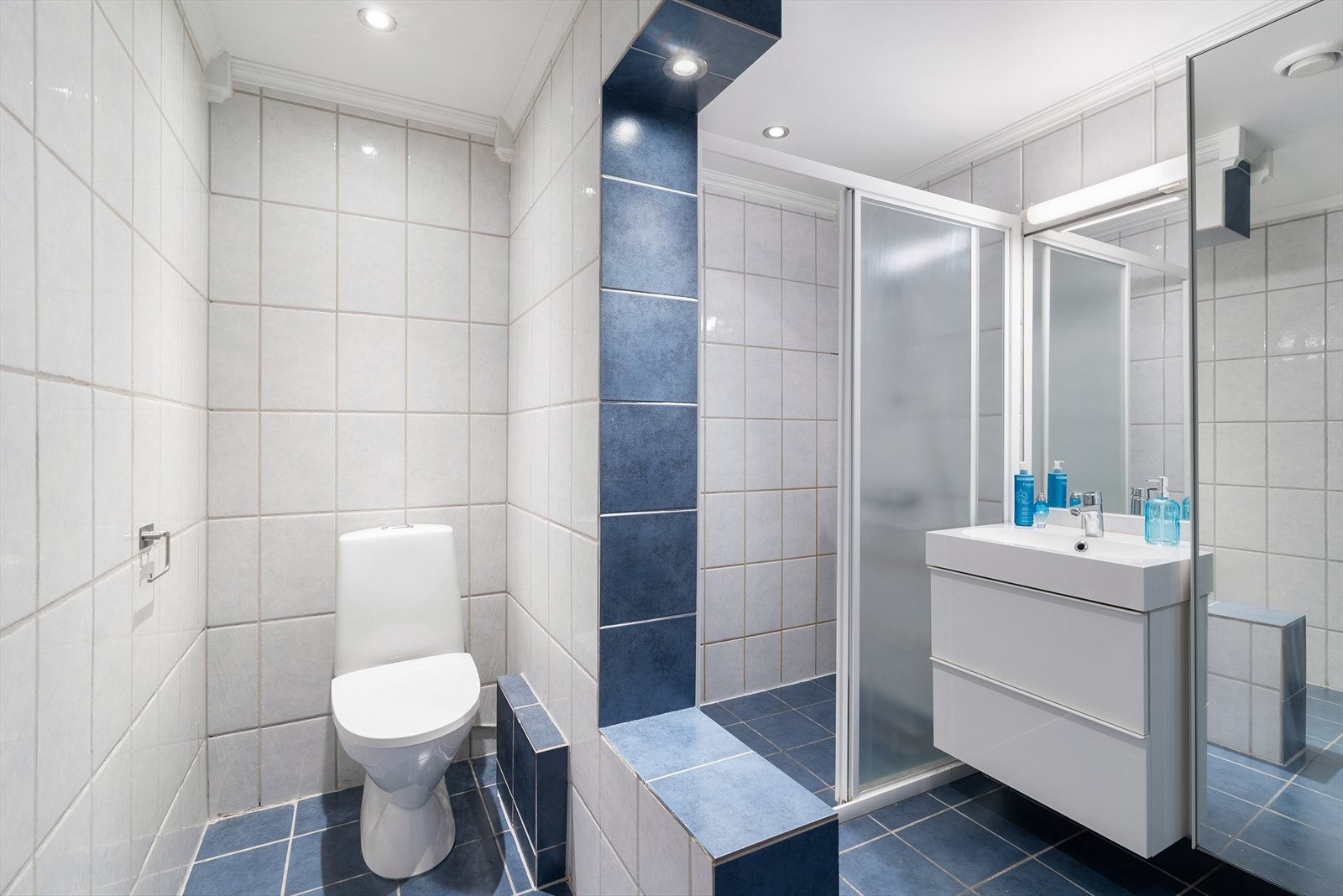 Rommet har også egen dusjnisje og toalettnisje. Galleribilde