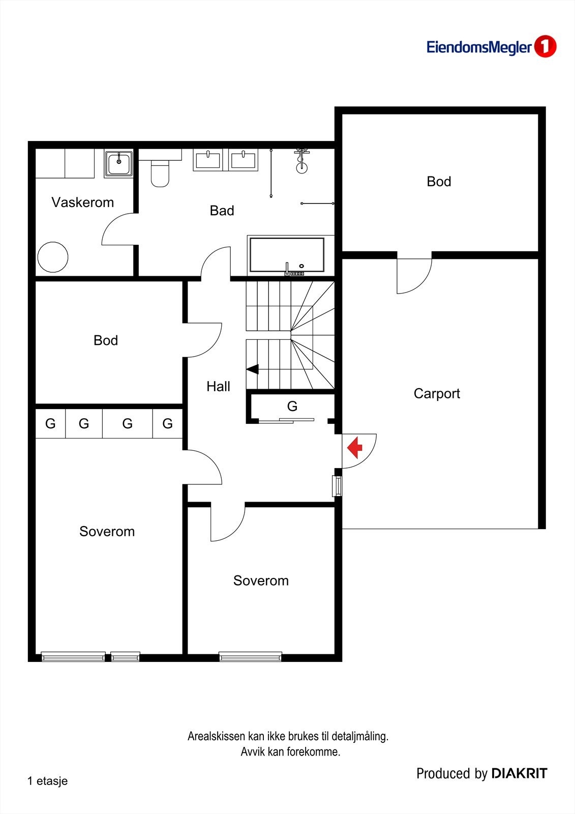 Plantegning underetasje. Galleribilde