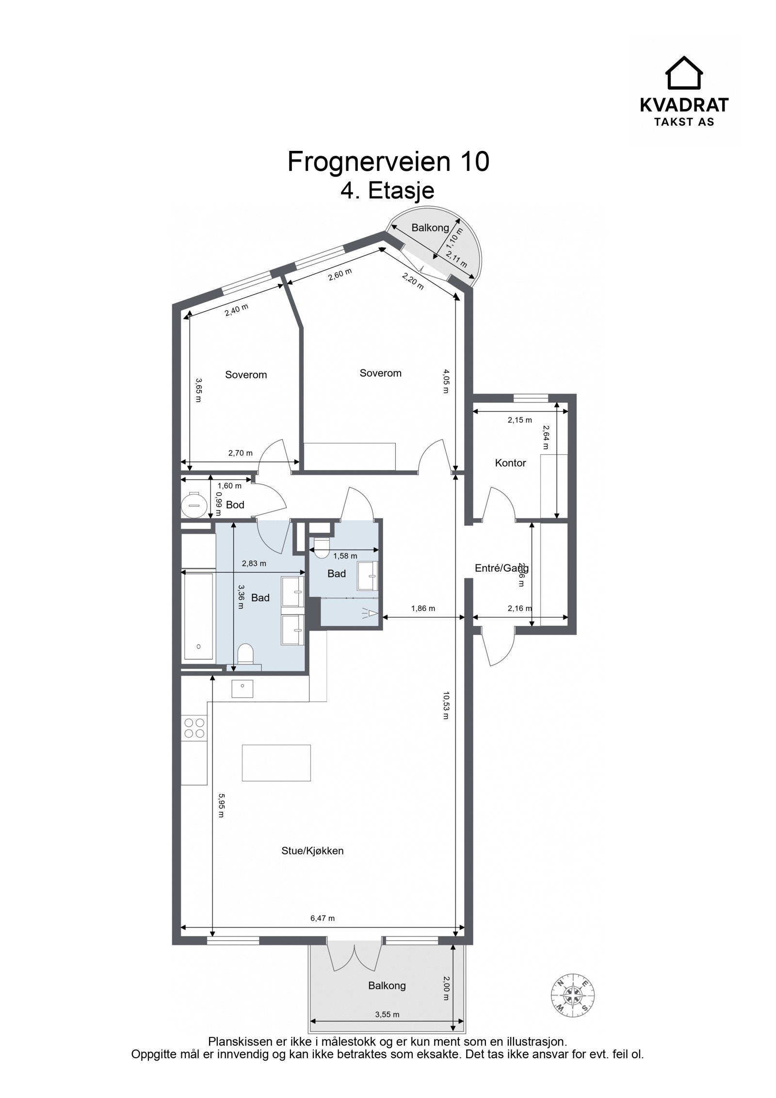 Plantegning - 4. Etasje Galleribilde