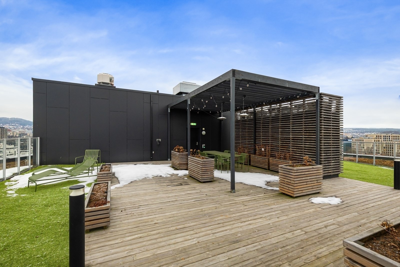 Felles takterrasse. Galleribilde