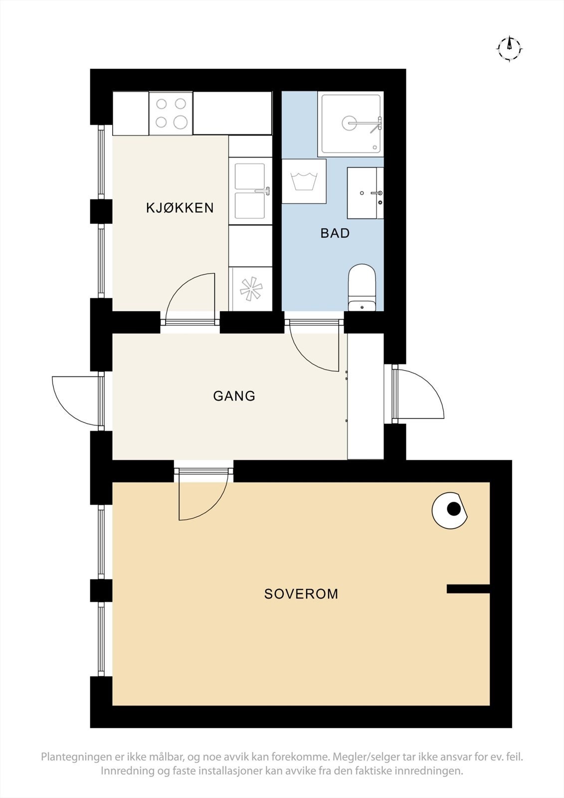 Plantegninger Hybel (kjeller) Galleribilde