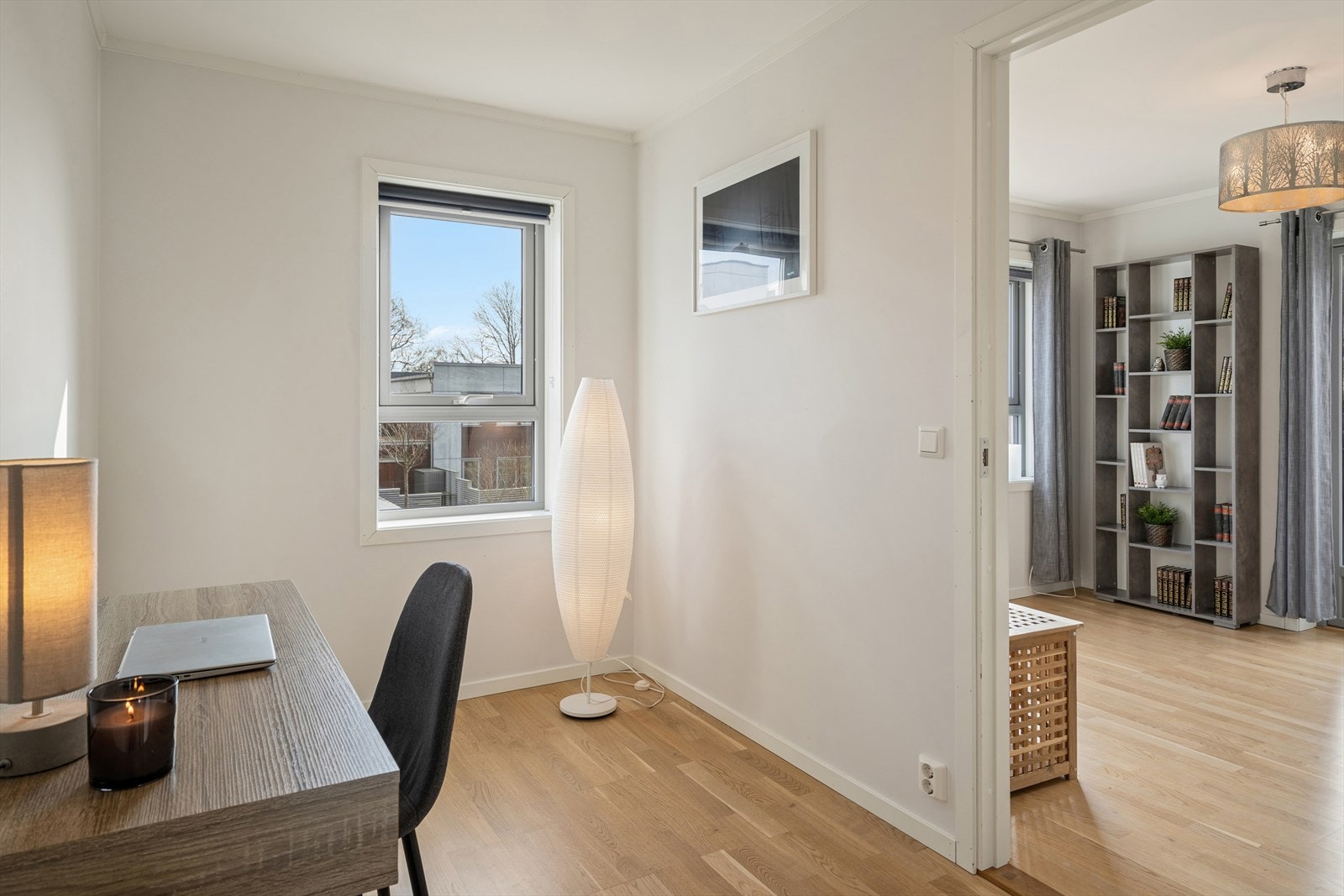 Soverom 3 er i dag innredet som et kontor. Galleribilde