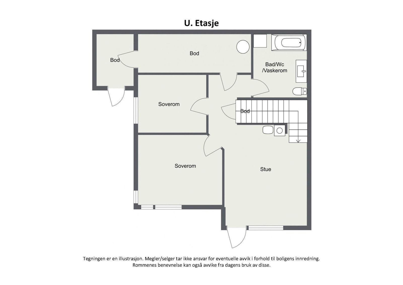 Plantegninger 2D - U.etg Galleribilde