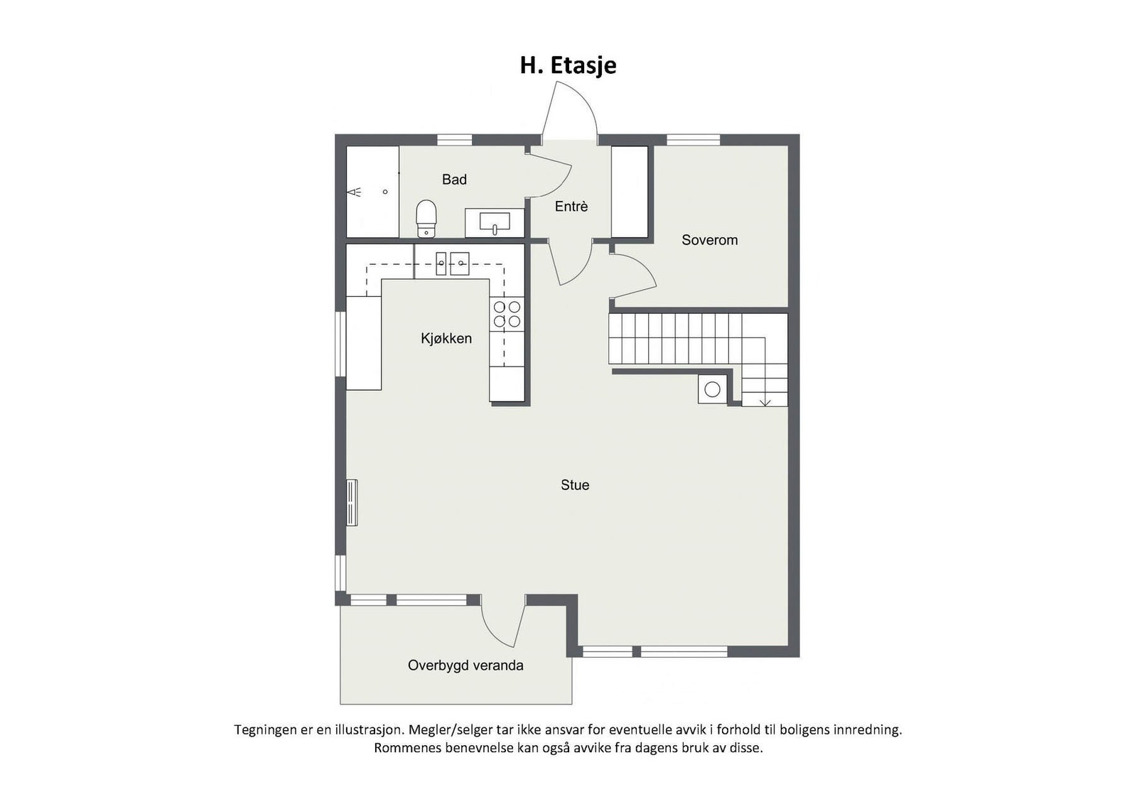 Plantegning 2D - H.etg Galleribilde