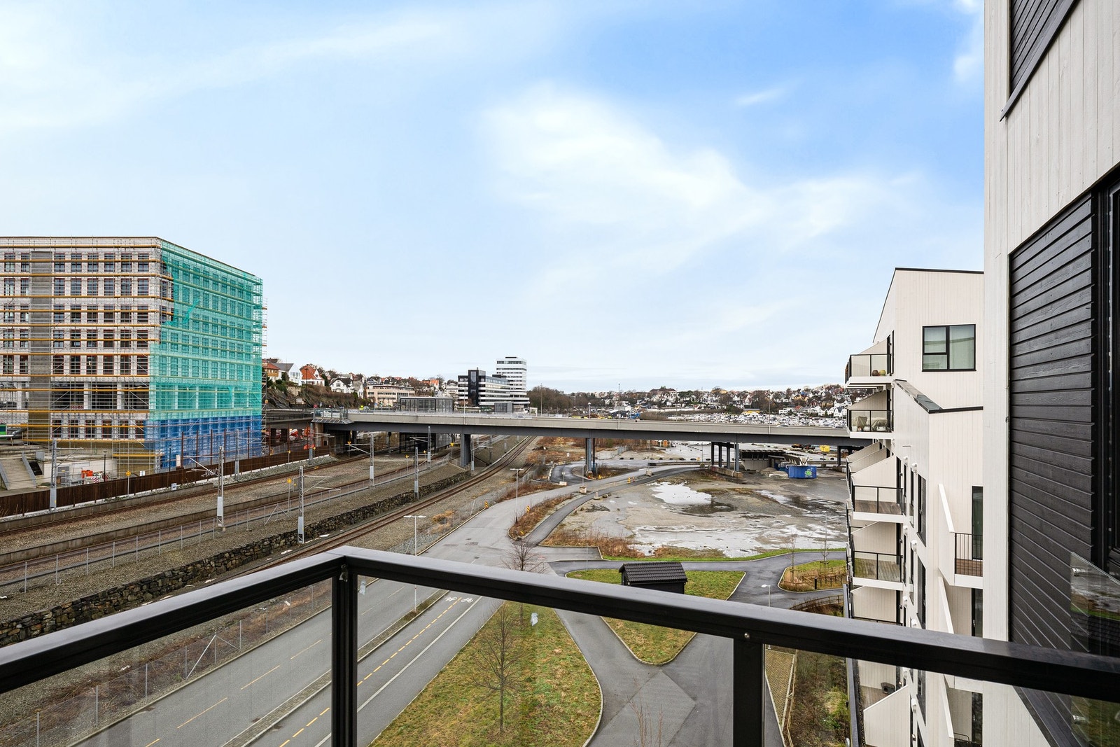 Utsikt fra balkongen Galleribilde