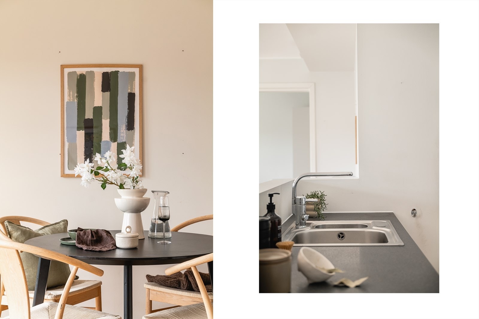 Detaljer kjøkken og spisebord Galleribilde