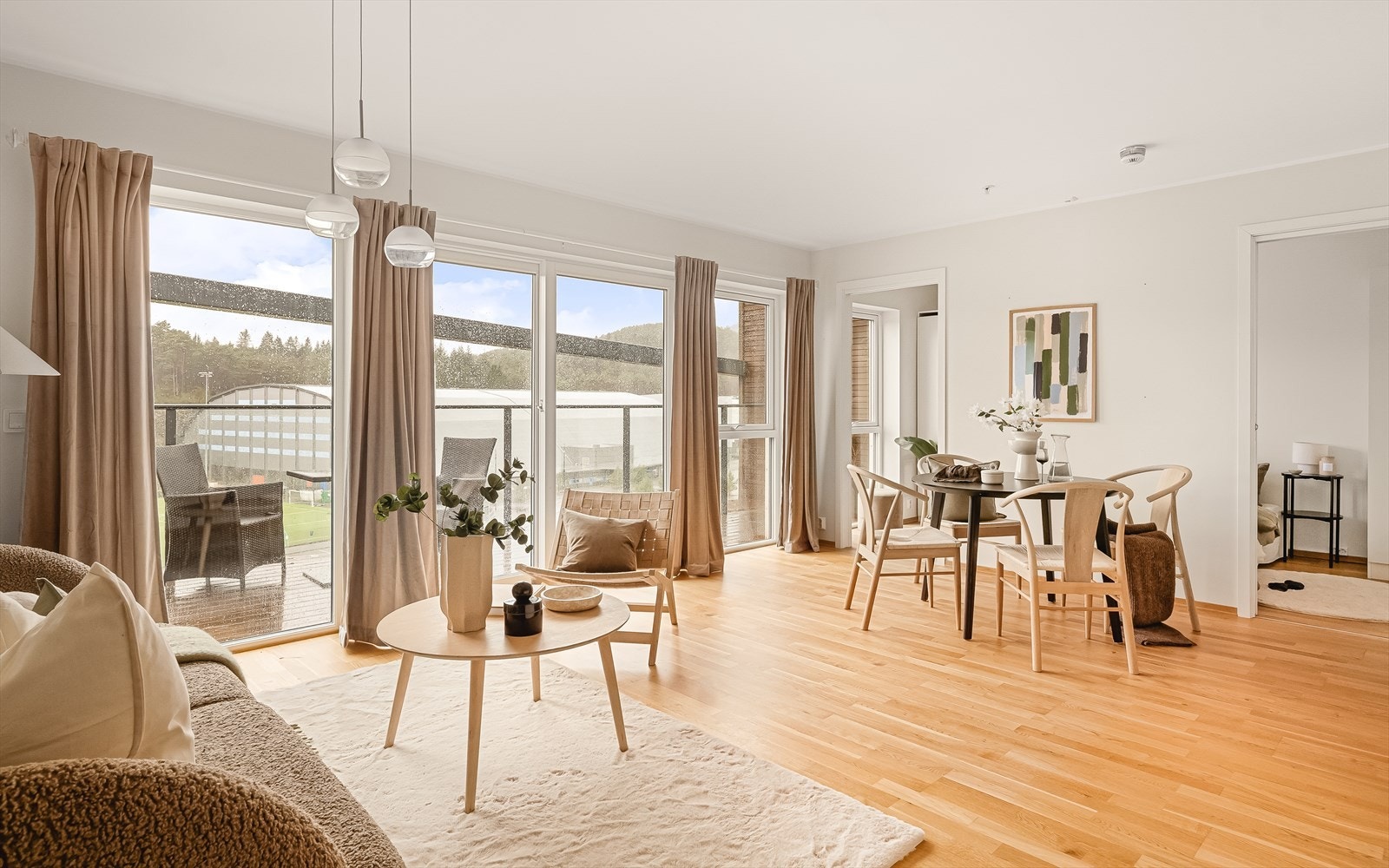 Velkommen til Myrdalsvegen 8B og en nydelig 2-roms leilighet på toppen av Horisont. Galleribilde