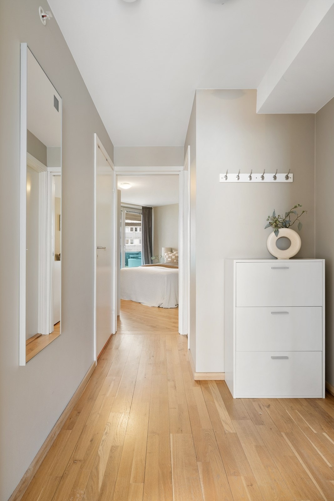 Entré med plass til å henge fra seg yttertøy og sko. Galleribilde