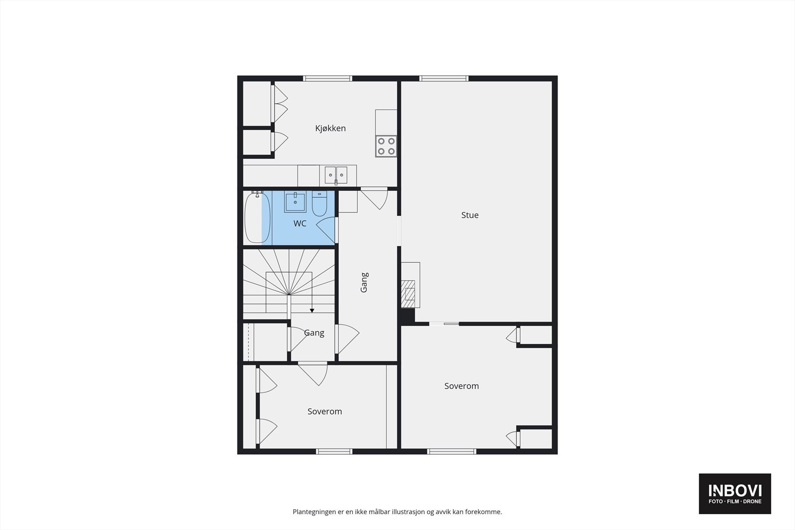 Plantegning 2. etasje Galleribilde