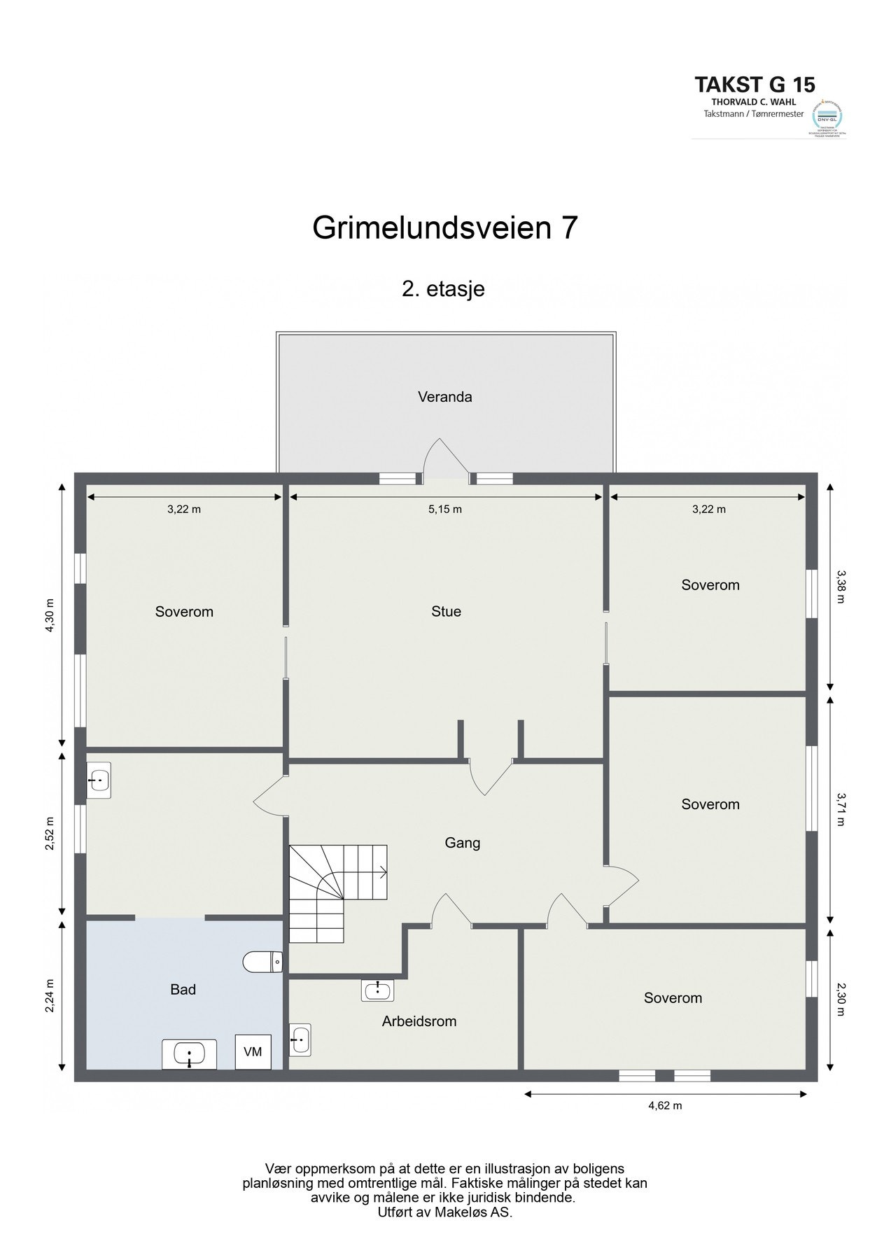 Planløsning 2. etg Galleribilde