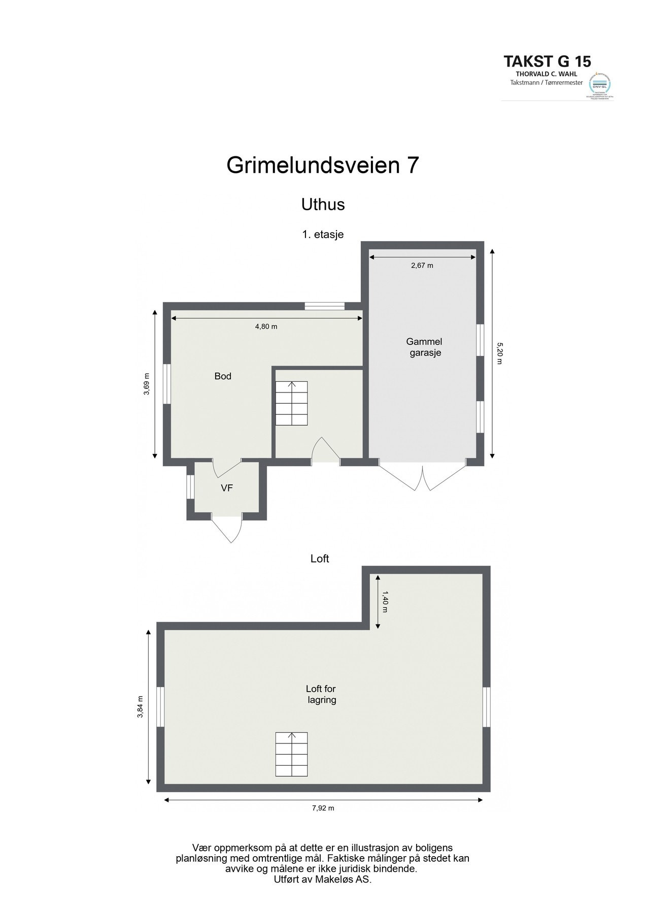 Planløsning uthus Galleribilde