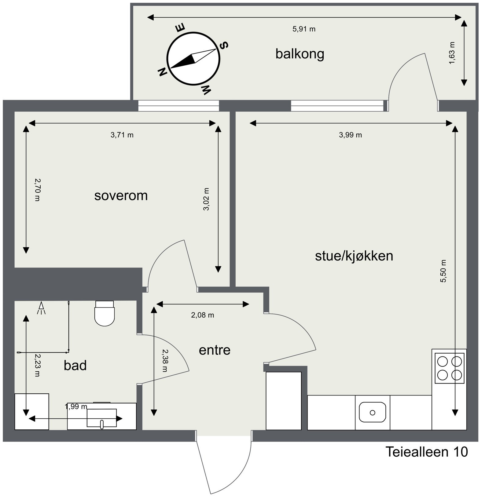 Plantegning Galleribilde