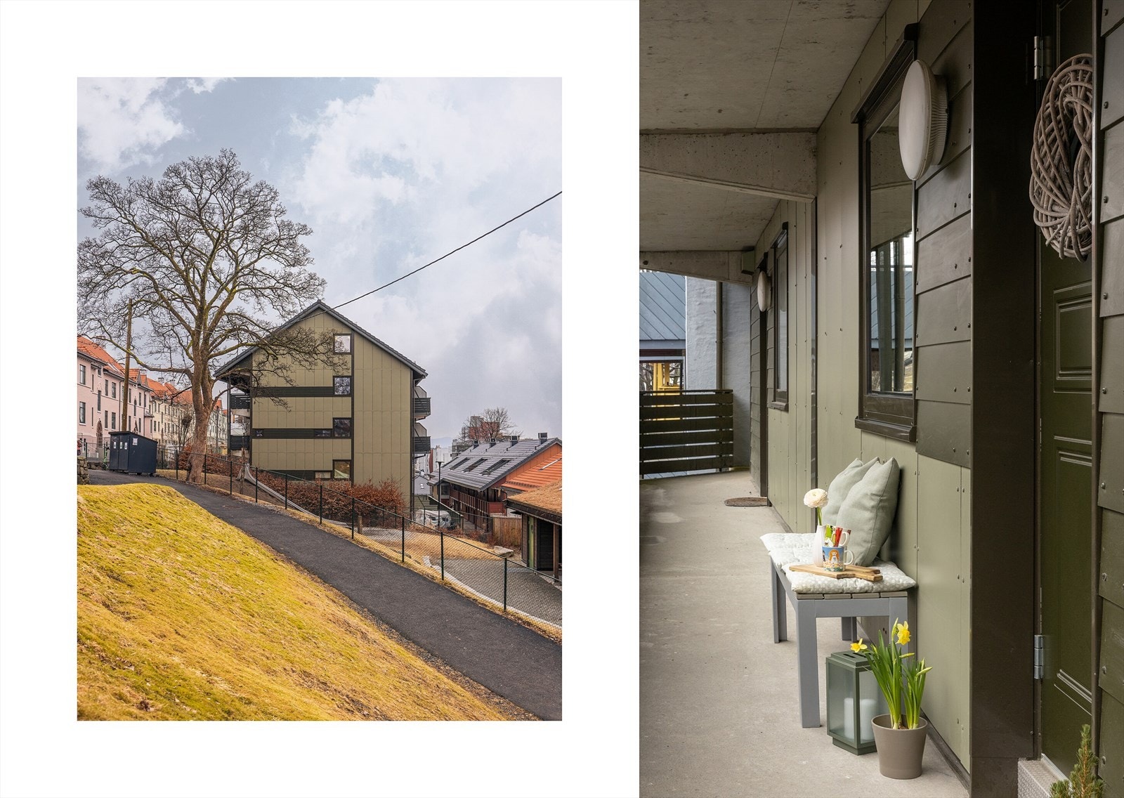 Her flytter du inn i et rolig og veldrevet borettslag med hyggelige naboer og flotte opparbeidede fellesarealer. Bilen parkeres trygt i garasjen, hvor leiligheten disponerer fast parkeringsplass. Galleribilde