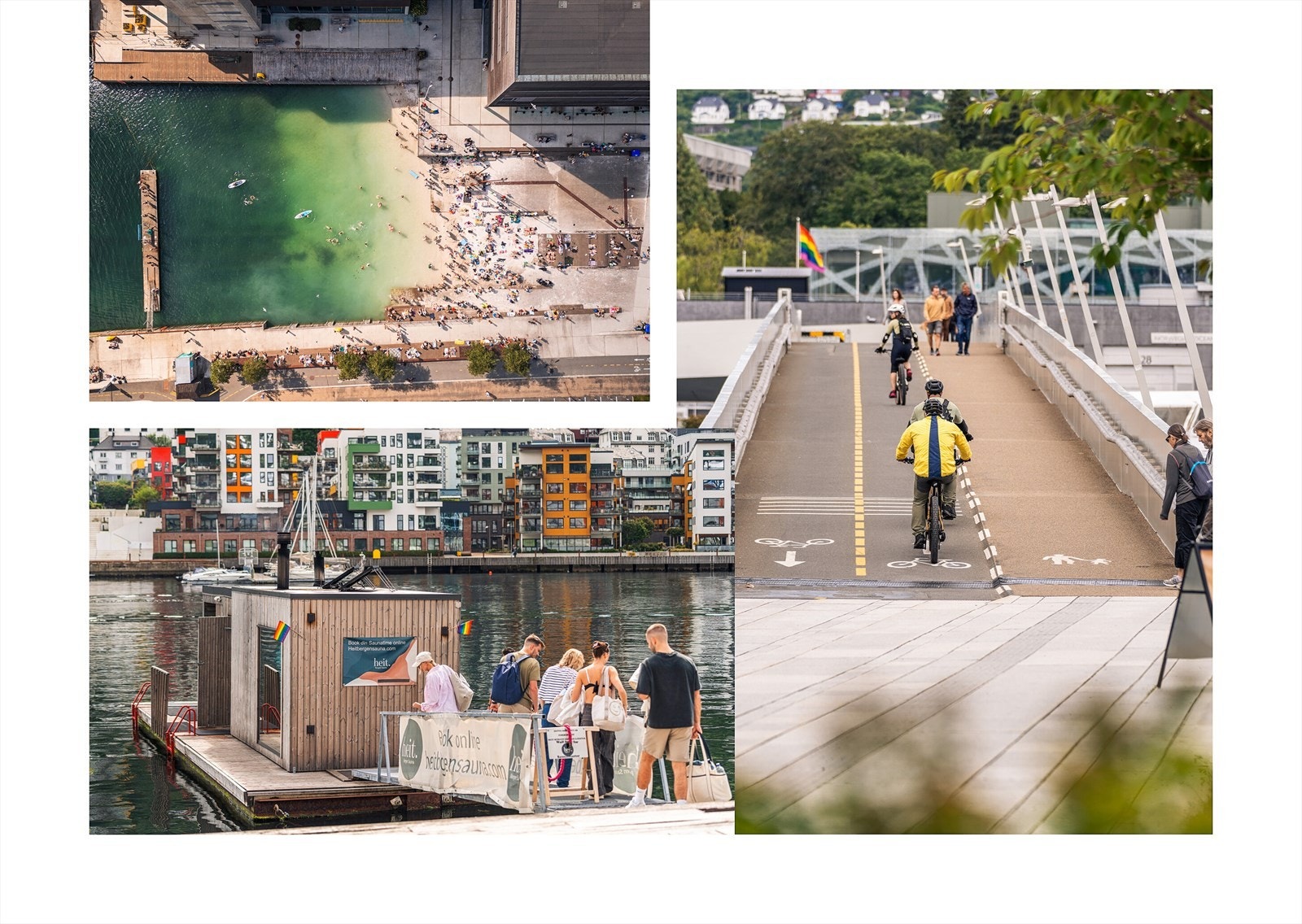 Den velkjente gangbroen Småpudden ligger i kort avstand og leder deg over til Marineholmen og Møhlenpris med bystrand, Nygårdsparken og flere hyggelige serveringssteder. Galleribilde
