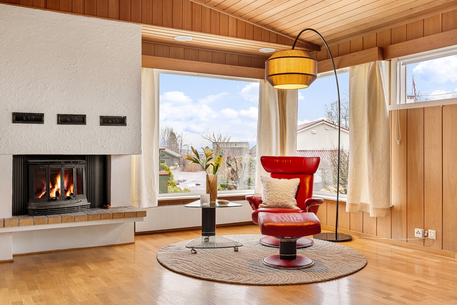 Stuen er på hele 63 kvm. og er enkel å innrede i ulike soner Galleribilde