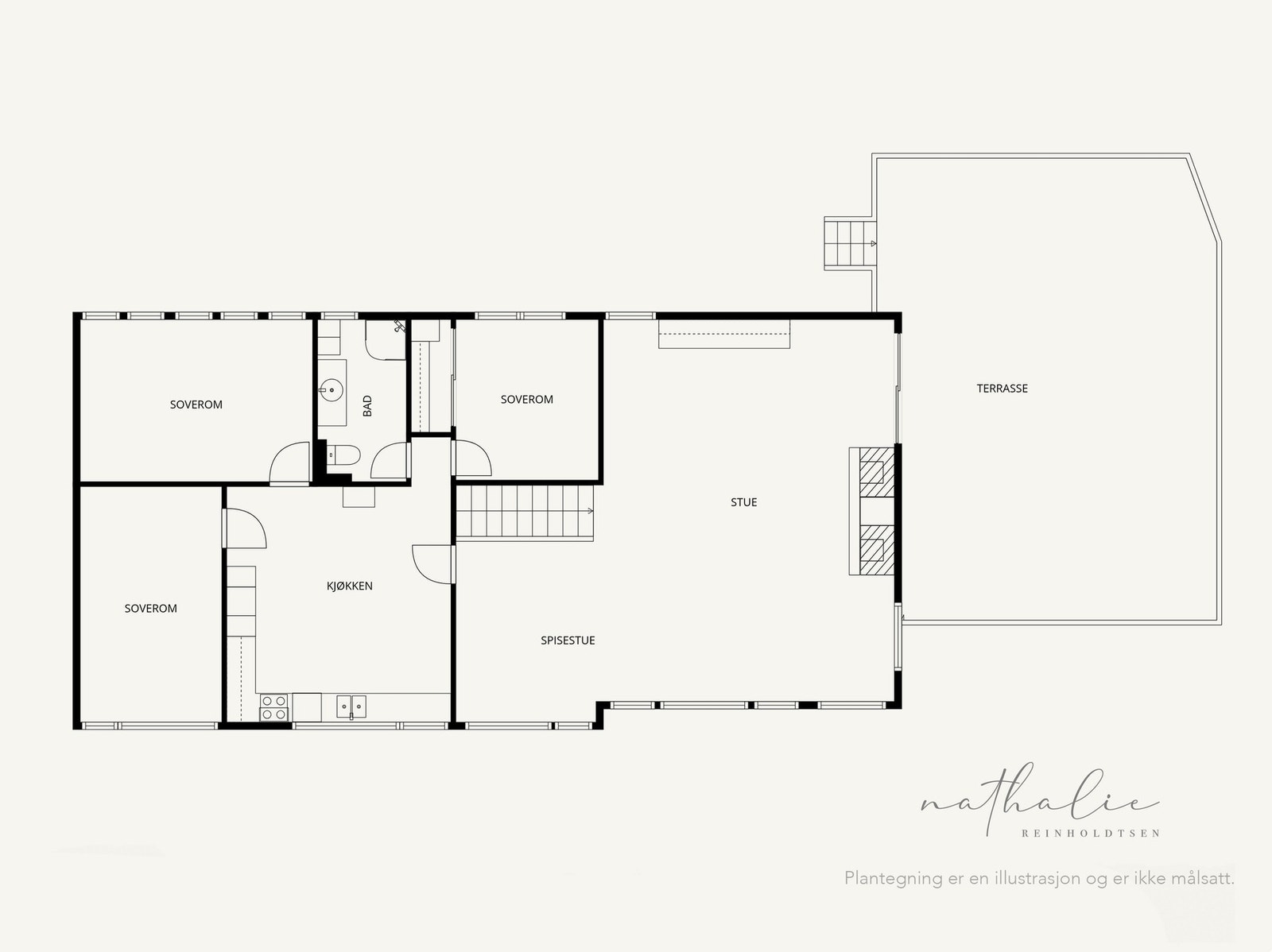 Plantegning 2 etg. Galleribilde