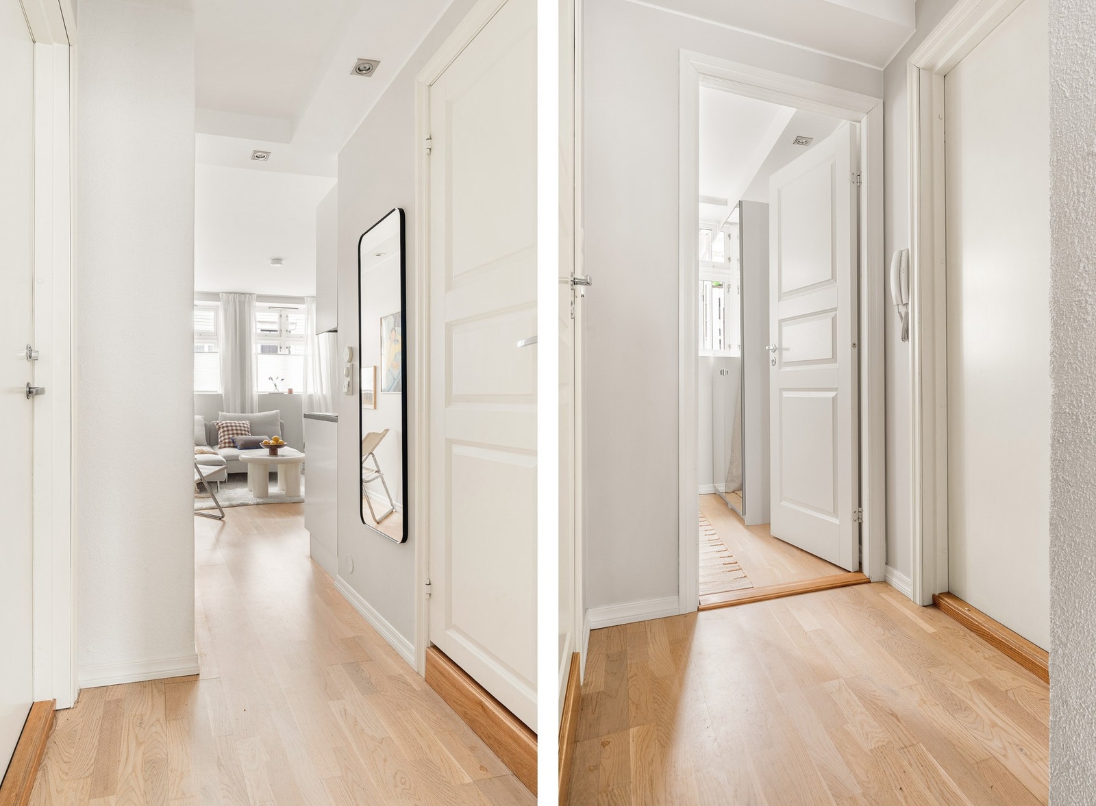 Gangen knytter samtlige av boligens rom sammen. Galleribilde