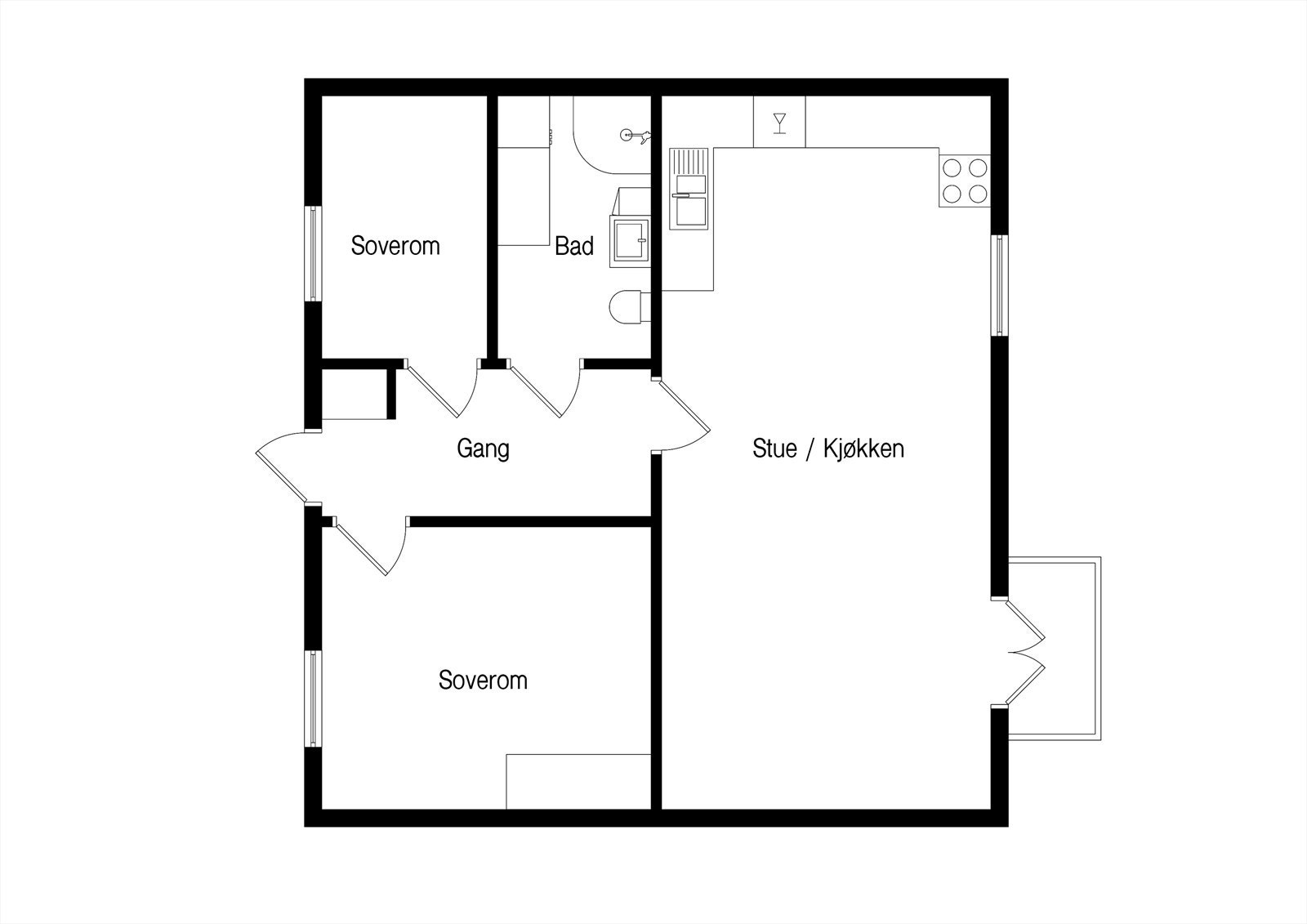 Plantegning Galleribilde