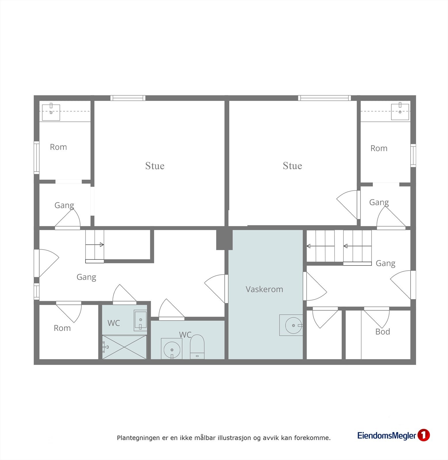 Planløysning kjellaren er ikkje omsøkt eller godkjent Galleribilde