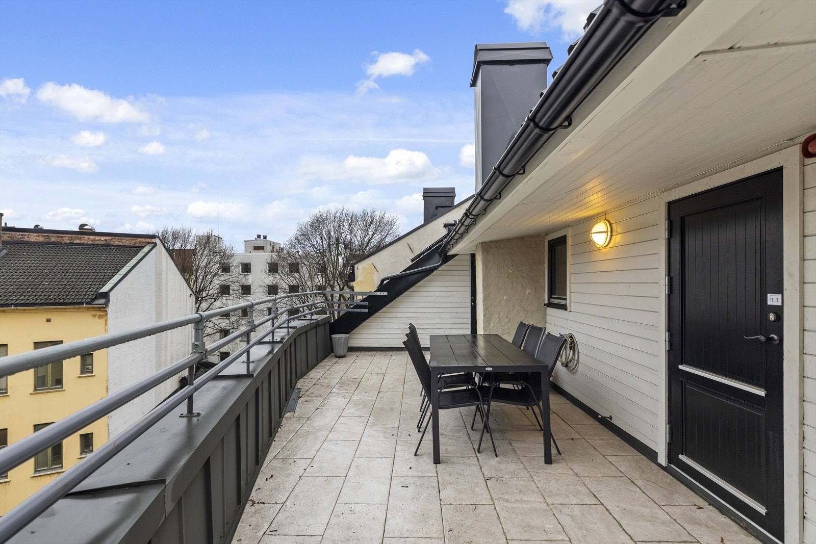 Her vises resten av denne takterrassen. Galleribilde