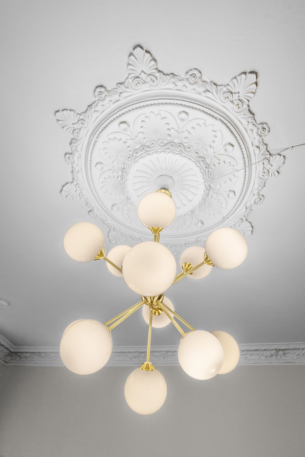 En vakker takrosett gir boligen et elegant preg. Galleribilde