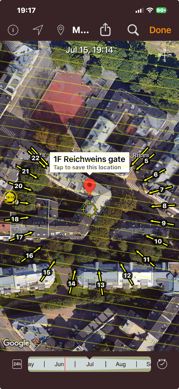 Solkart fra 15. juli. Galleribilde