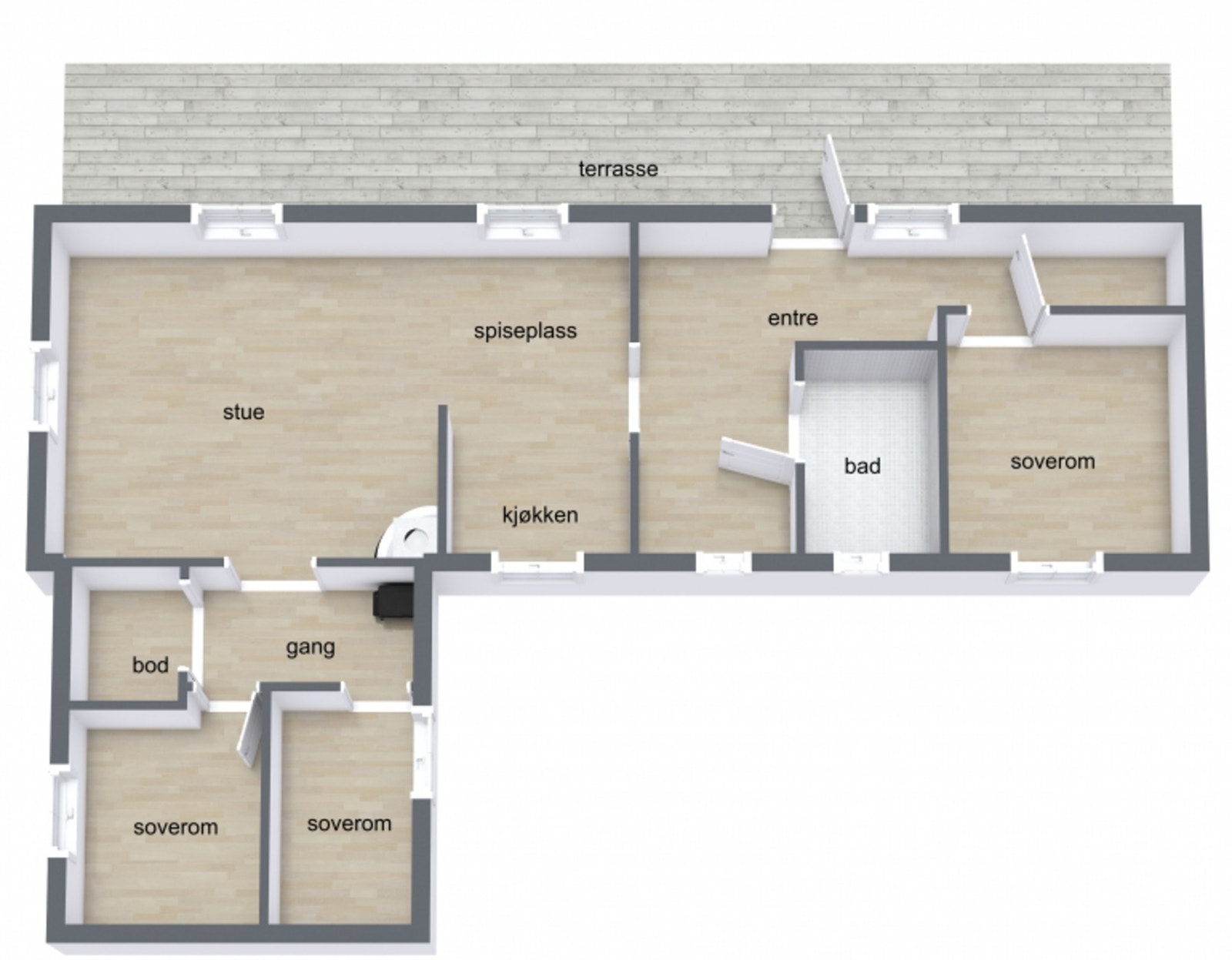 Plantegning Galleribilde