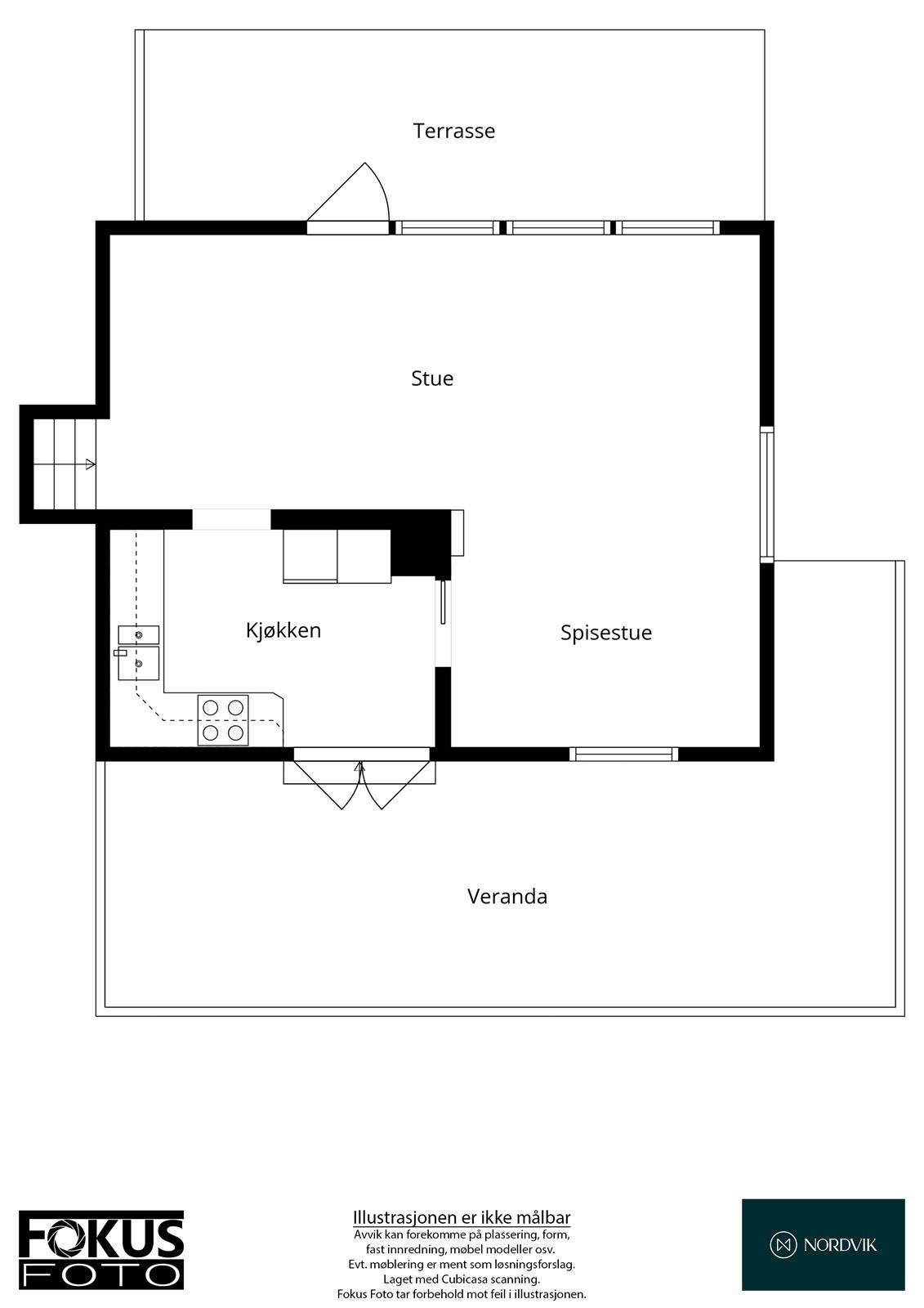 Plantegning øverste etasje Galleribilde