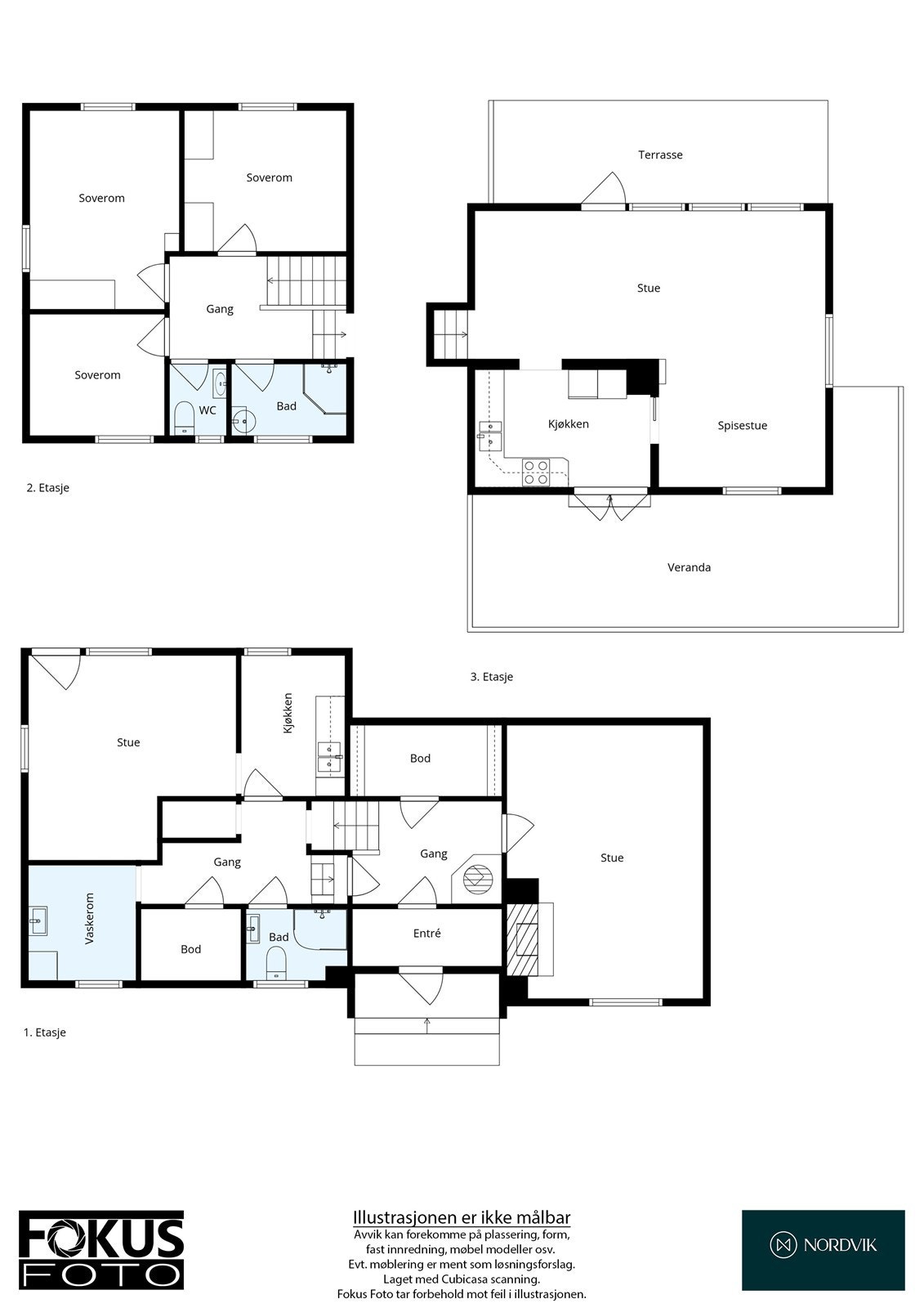 Oversikt plantegninger Galleribilde