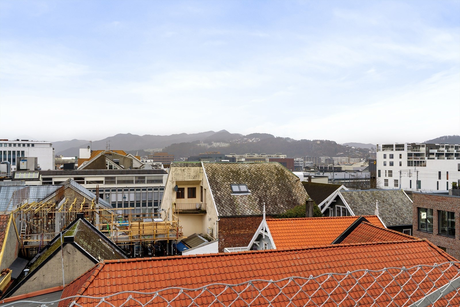 Utsikt fra felles takterrasse. Galleribilde