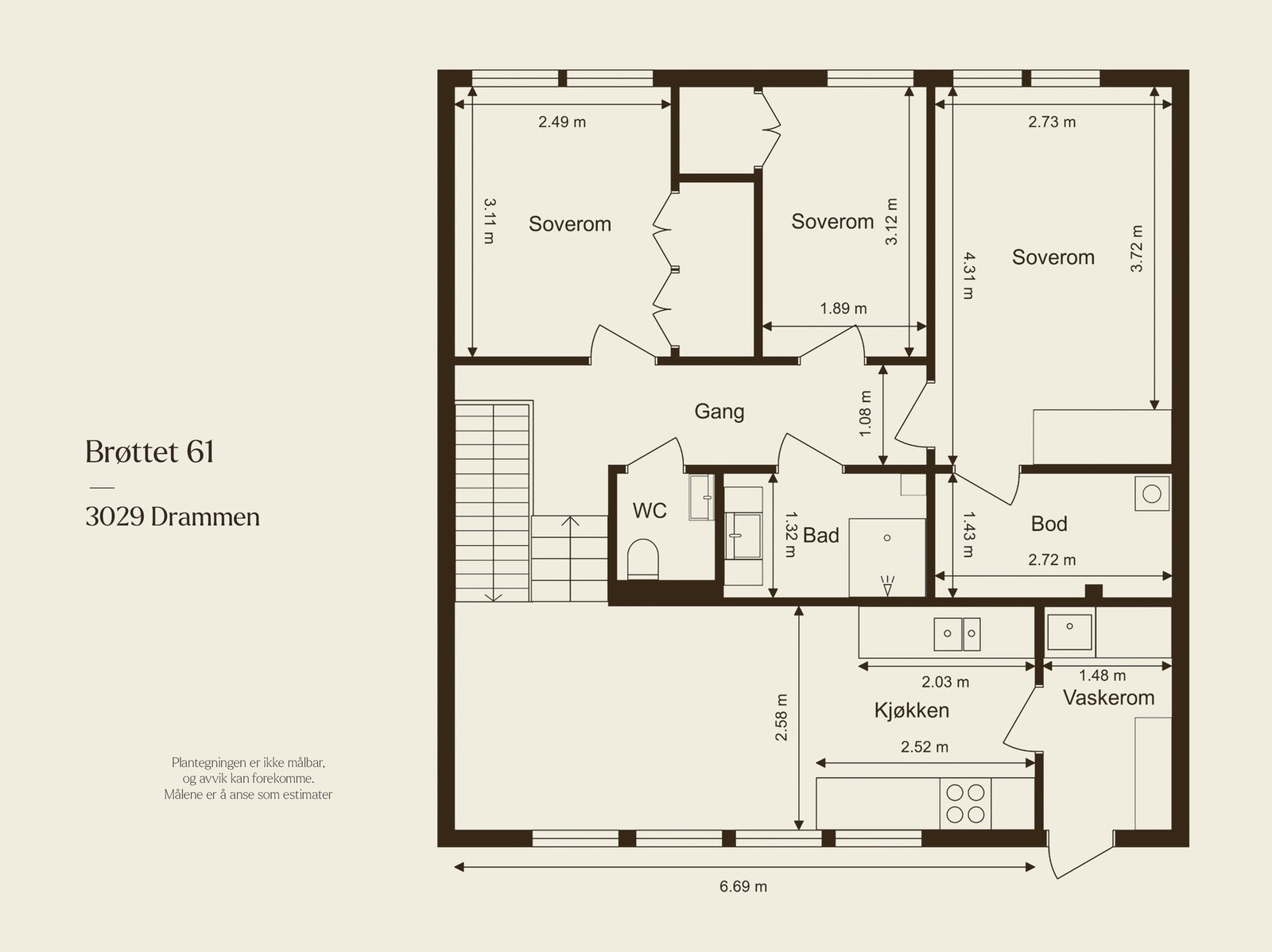 Plantegning 2. og 3. etasje. Galleribilde