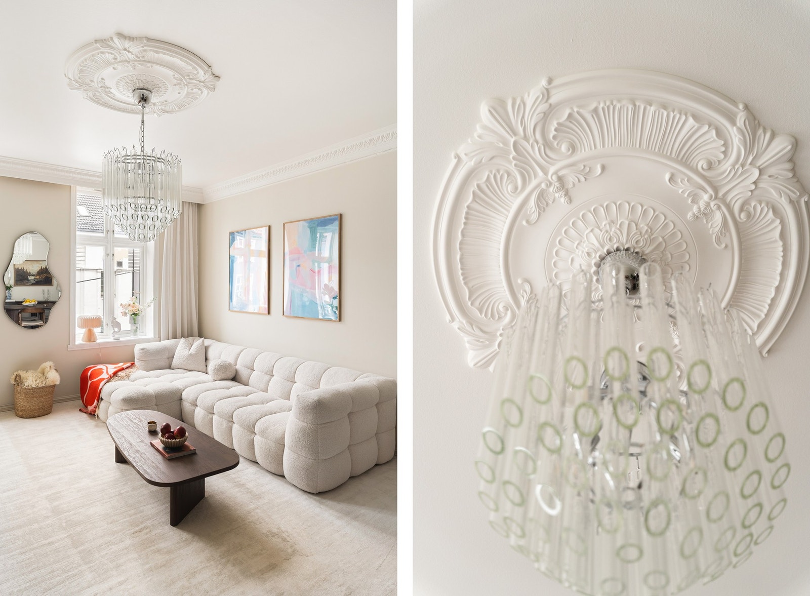 I 2024 ble det montert nydelig stukkatur og rosetter. Samme år ble alle rommene malt. Galleribilde