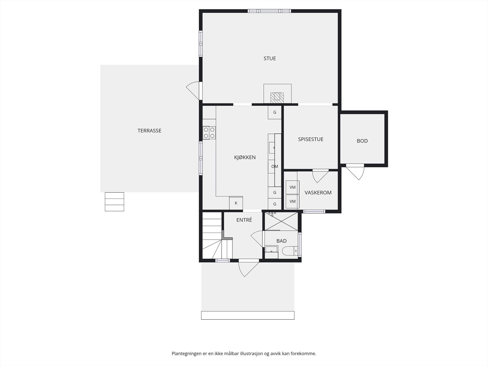 Plantegning 1. etasje. Galleribilde