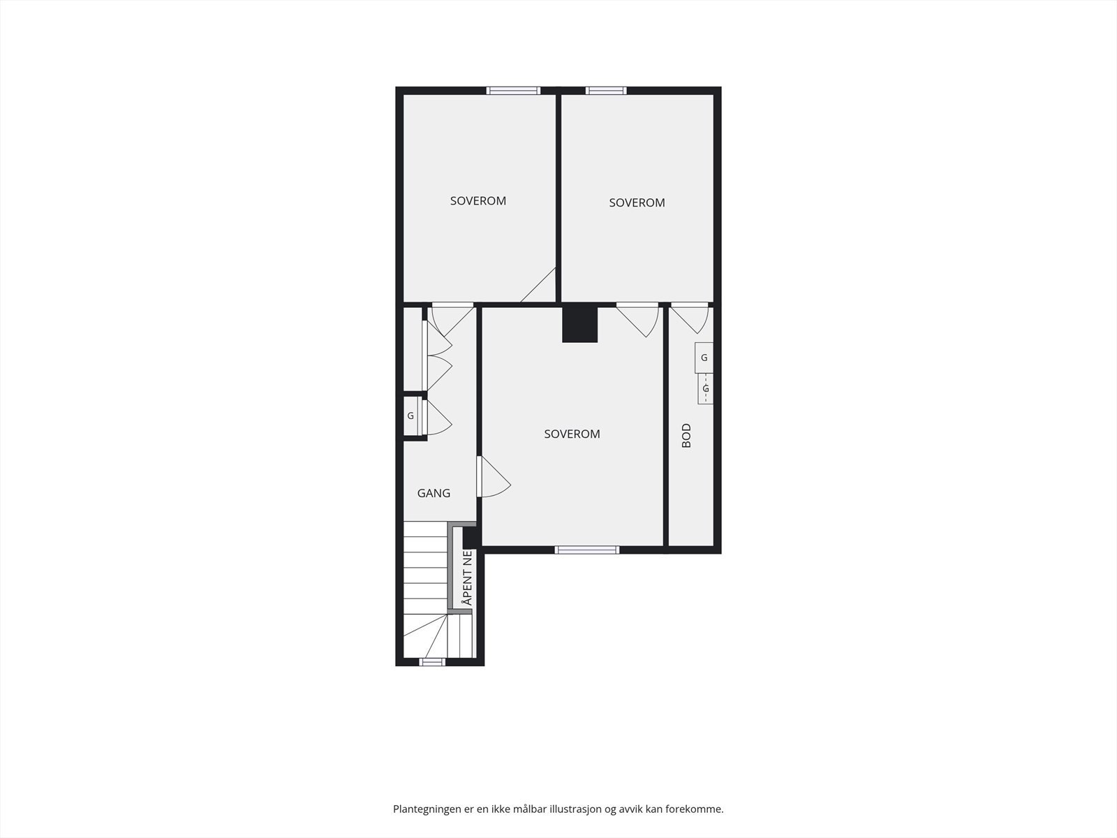 Plantegning 2. etasje. Galleribilde