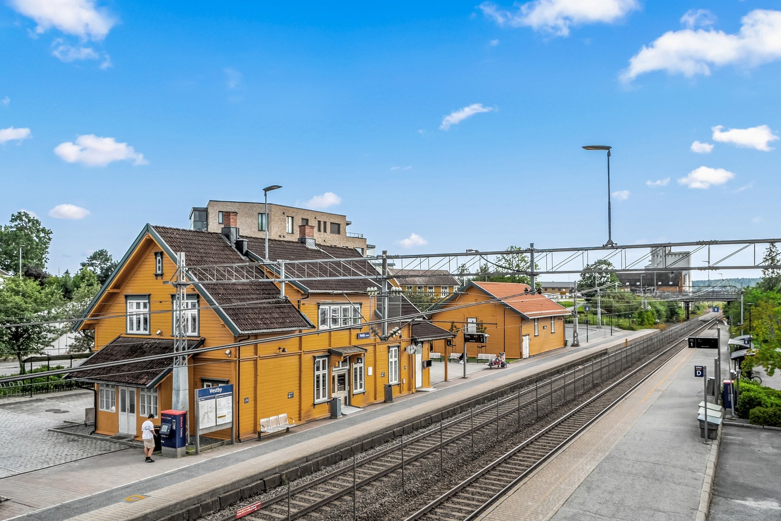 Med toget fra Vestby tar turen til Oslo S ca 22 minutter (2 stopp). Galleribilde