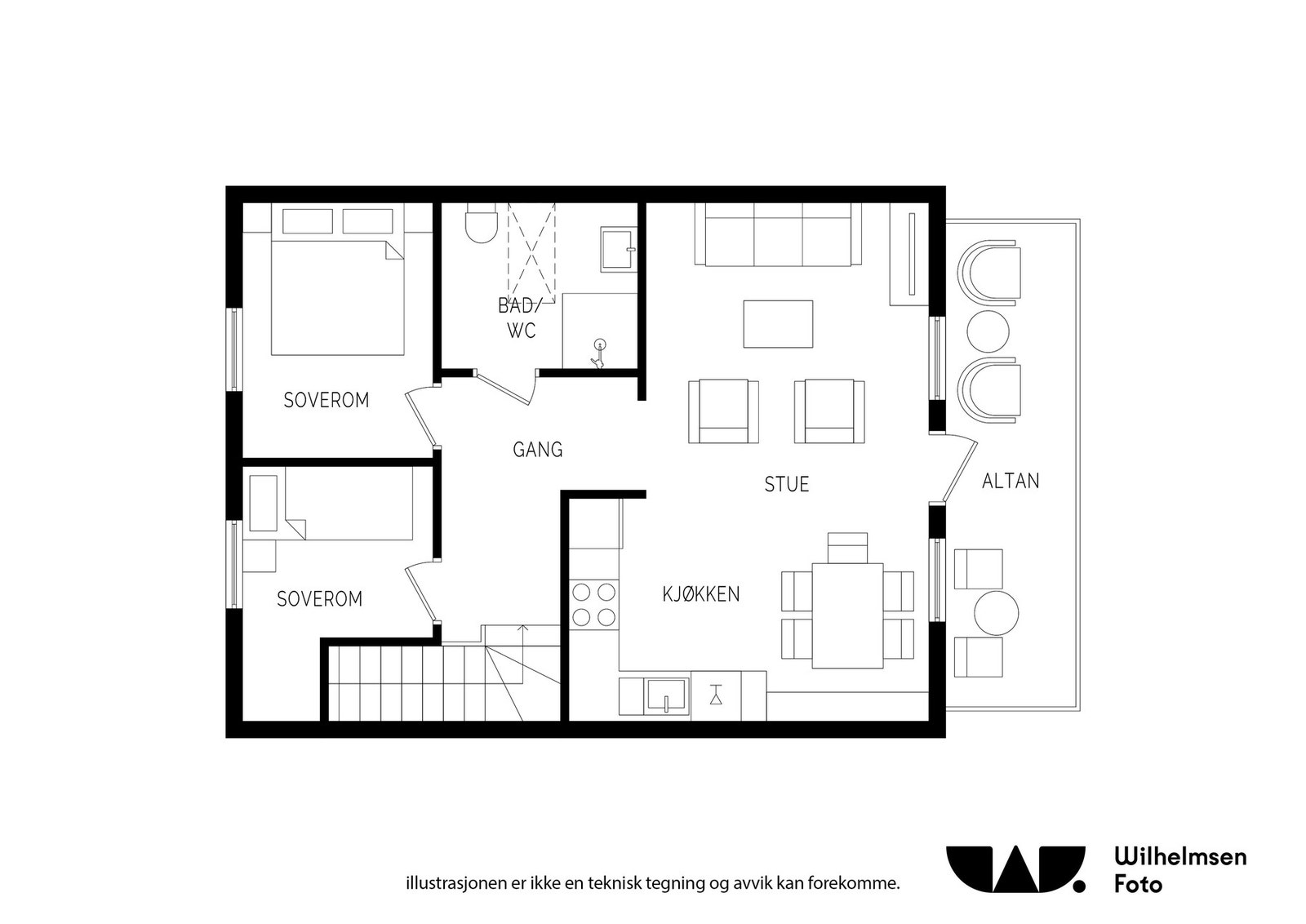 Plantegning 2.etasje Galleribilde