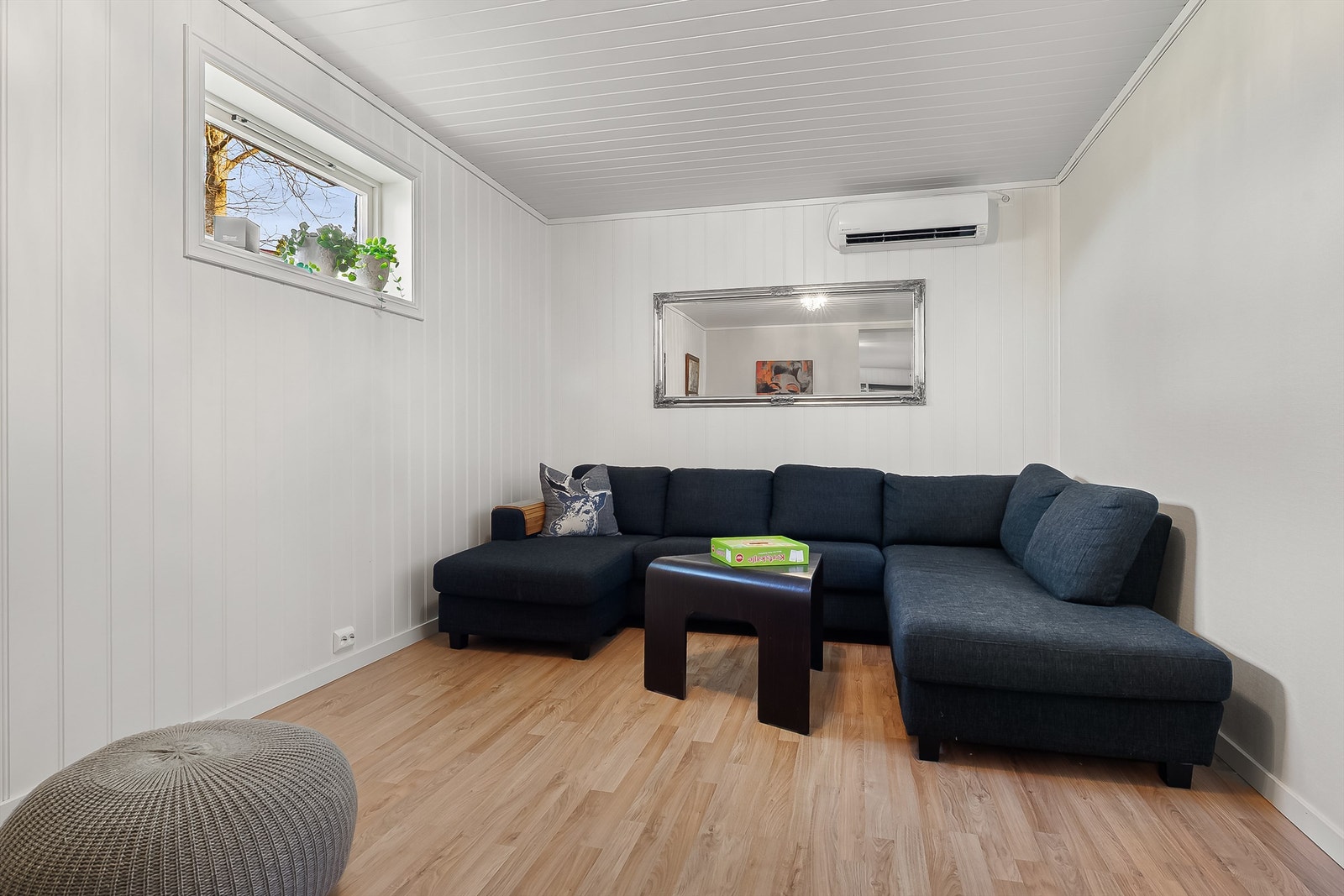 Kjellerstue med varmepumpe. Galleribilde