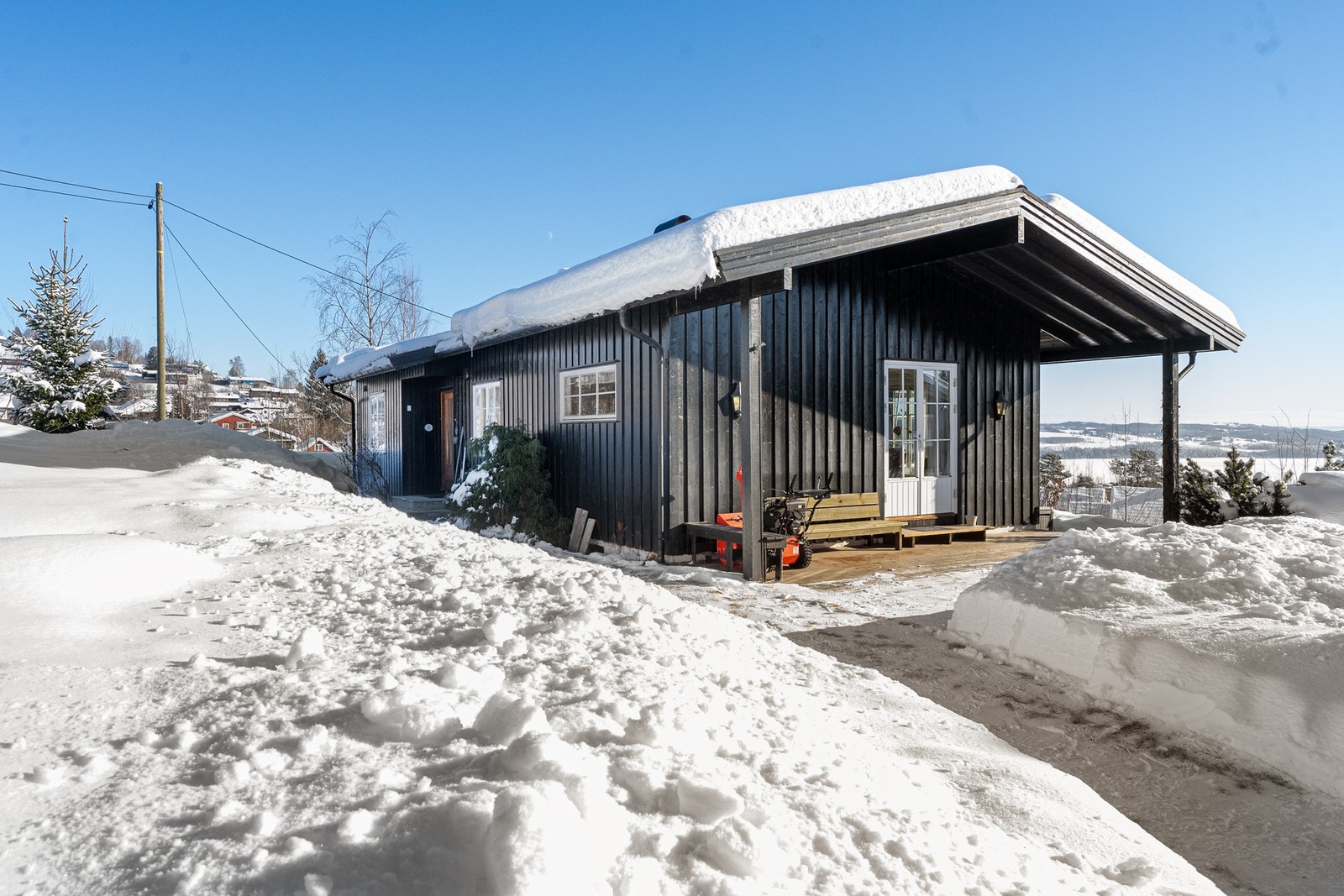 Overbygget terrasse. Galleribilde