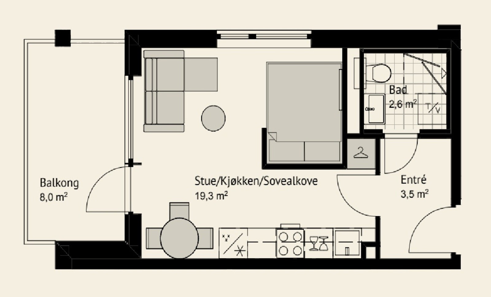 Plantegning Galleribilde
