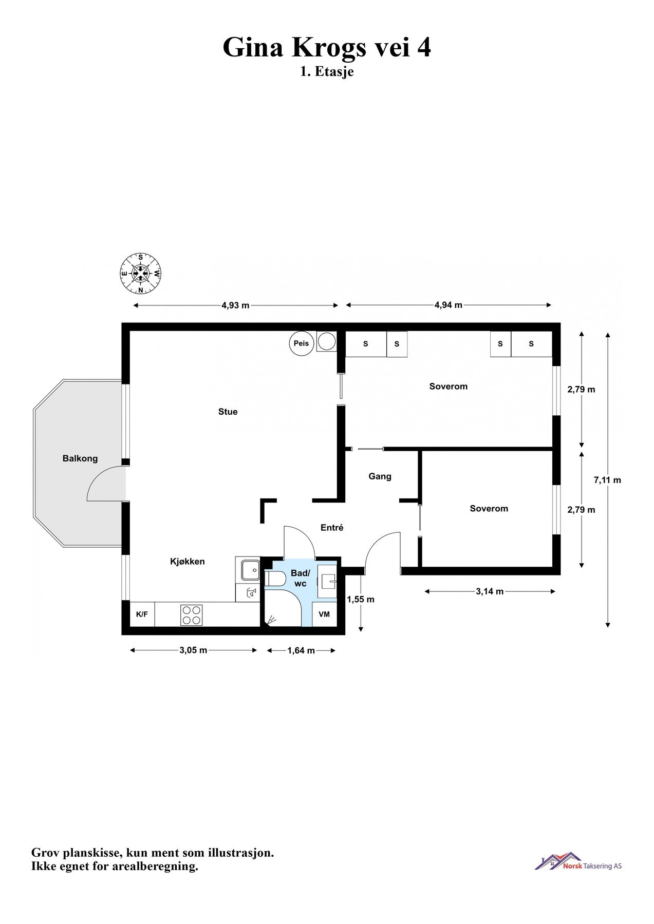 Planskisse Galleribilde